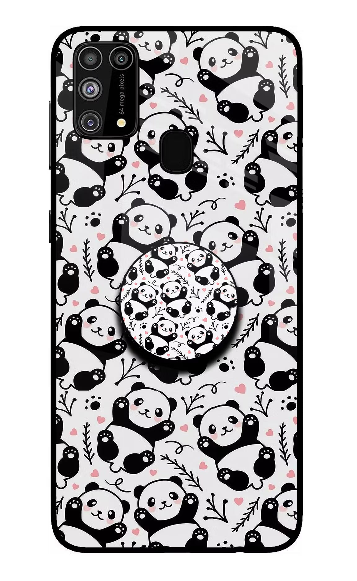 Cute Panda Samsung M31/F41 Glass Case - Cute Panda Samsung M31/F41 Glass Case Cute Panda Samsung M31/F41 Glass Case