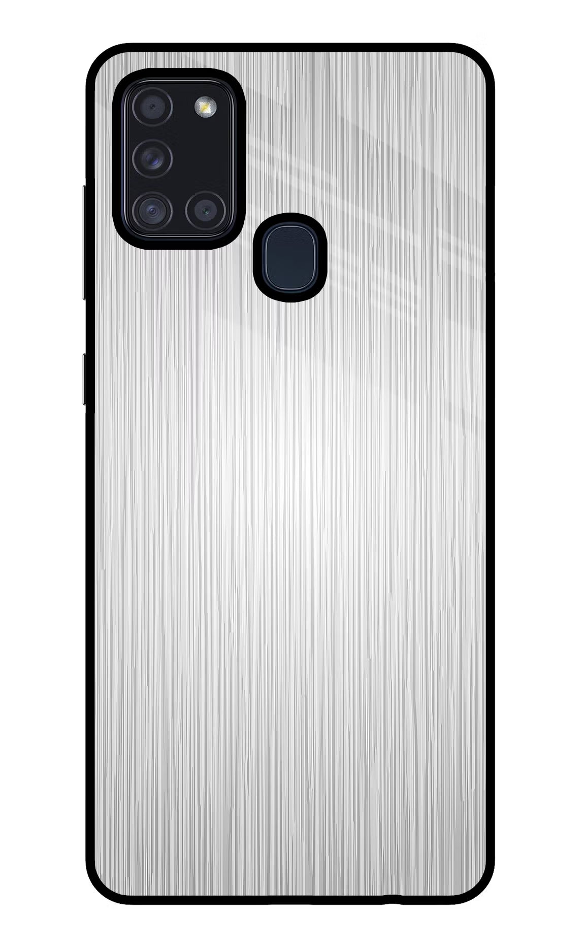 Wooden Grey Texture Samsung A21s Back Cover - Wooden Grey Texture Samsung A21s Glass Case Back Cover by Casekaro Wooden Grey Texture Samsung A21s Glass Case Back Cover by Casekaro