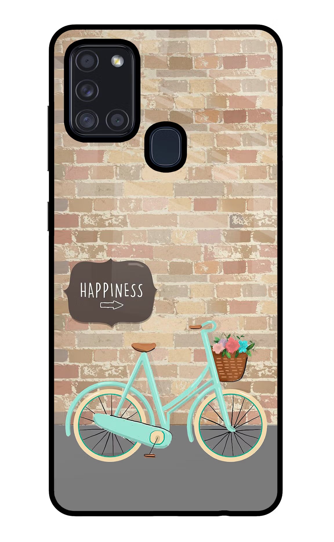 Happiness Artwork Samsung A21s Back Cover - Happiness Artwork Samsung A21s Glass Case Back Cover by Casekaro Happiness Artwork Samsung A21s Glass Case Back Cover by Casekaro