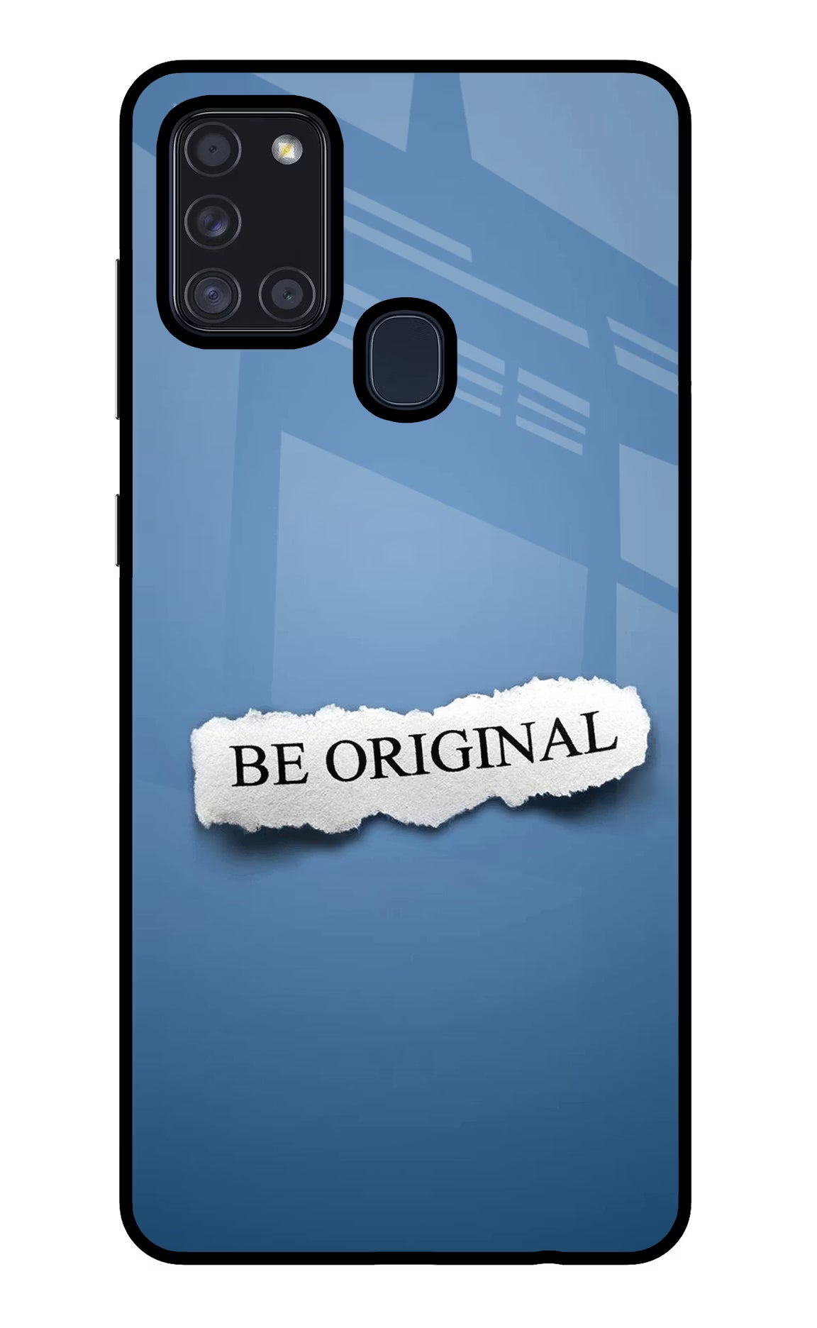 Be Original Samsung A21s Back Cover - Be Original Samsung A21s Glass Case Back Cover by Casekaro Be Original Samsung A21s Glass Case Back Cover by Casekaro
