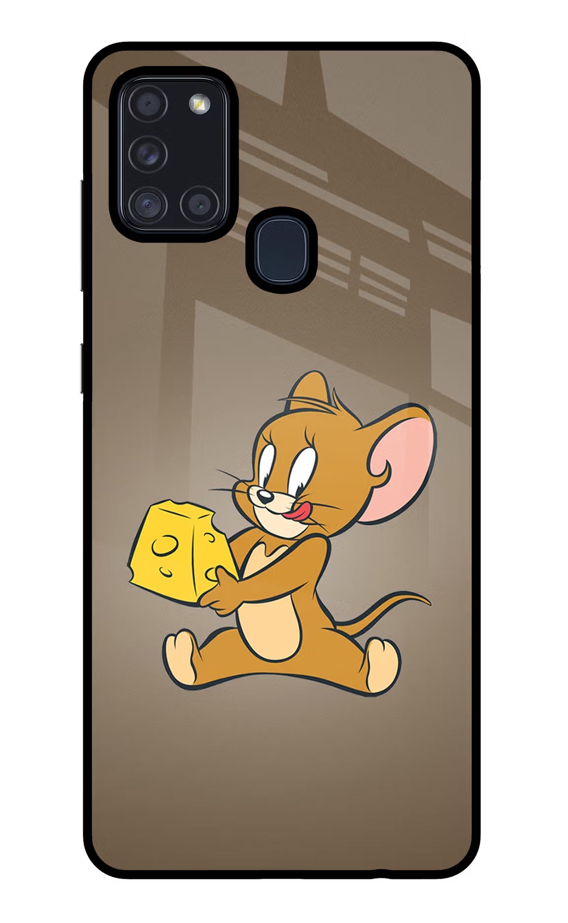 Jerry Samsung A21s Glass Case - Jerry Samsung A21s Glass Case Jerry Samsung A21s Glass Case