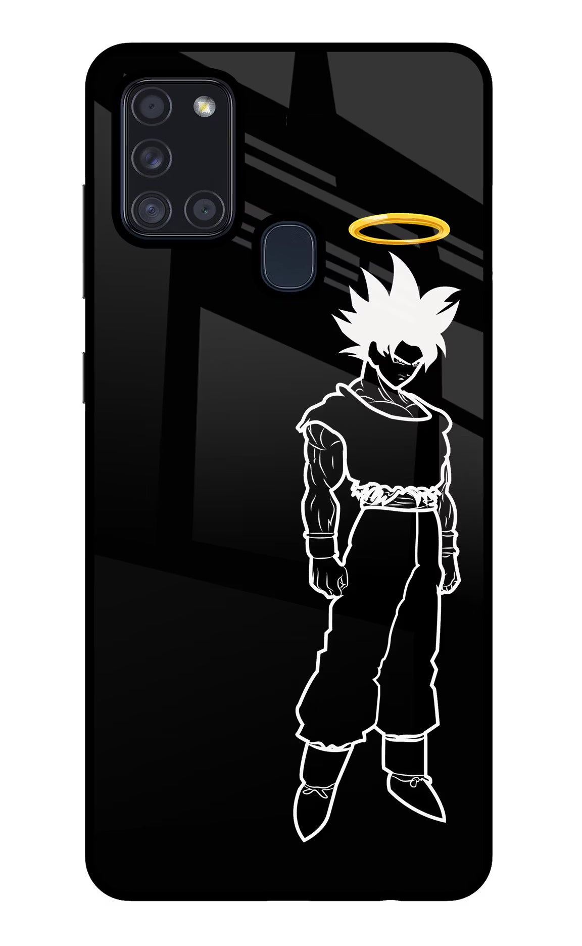 DBS Character Samsung A21s Back Cover - DBS Character Samsung A21s Glass Case Back Cover by Casekaro DBS Character Samsung A21s Glass Case Back Cover by Casekaro