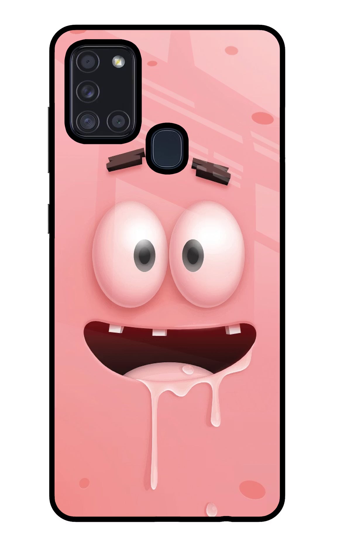 Sponge 2 Samsung A21s Back Cover - Sponge 2 Samsung A21s Glass Case Back Cover by Casekaro Sponge 2 Samsung A21s Glass Case Back Cover by Casekaro