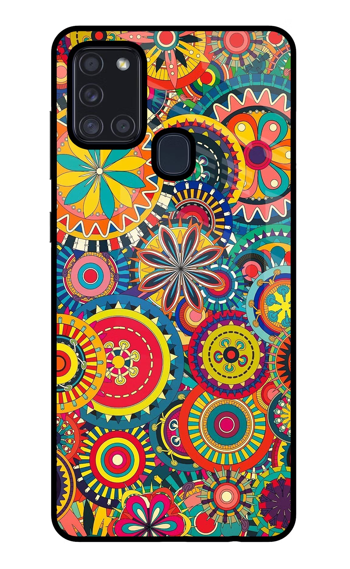 Gol Gol Art Samsung A21s Back Cover - Gol Gol Art Samsung A21s Glass Case Back Cover by Casekaro Gol Gol Art Samsung A21s Glass Case Back Cover by Casekaro