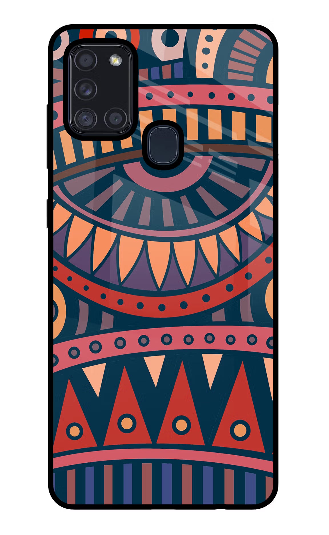 African Culture Design Samsung A21s Glass Case - African Culture Design Samsung A21s Glass Case African Culture Design Samsung A21s Glass Case