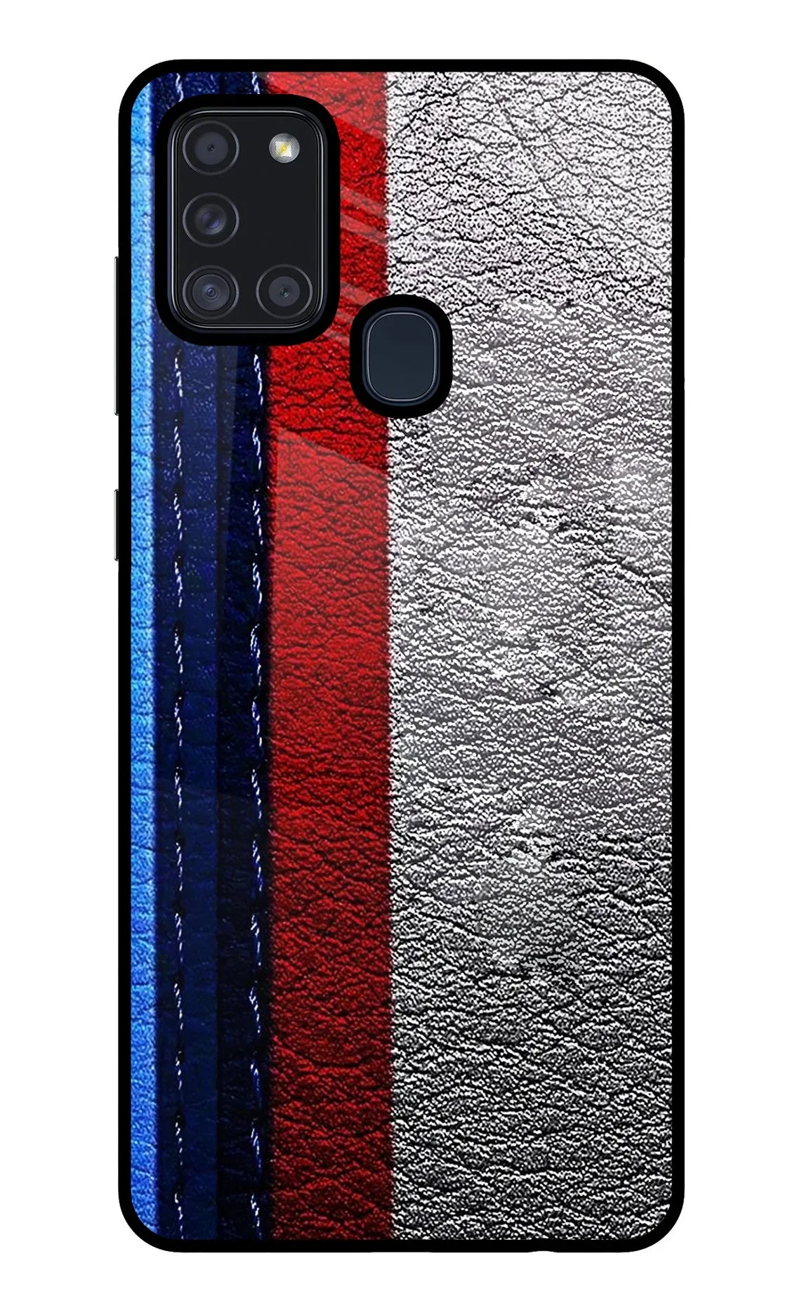 BMW Stripes Samsung A21s Glass Case - BMW Stripes Samsung A21s Glass Case BMW Stripes Samsung A21s Glass Case