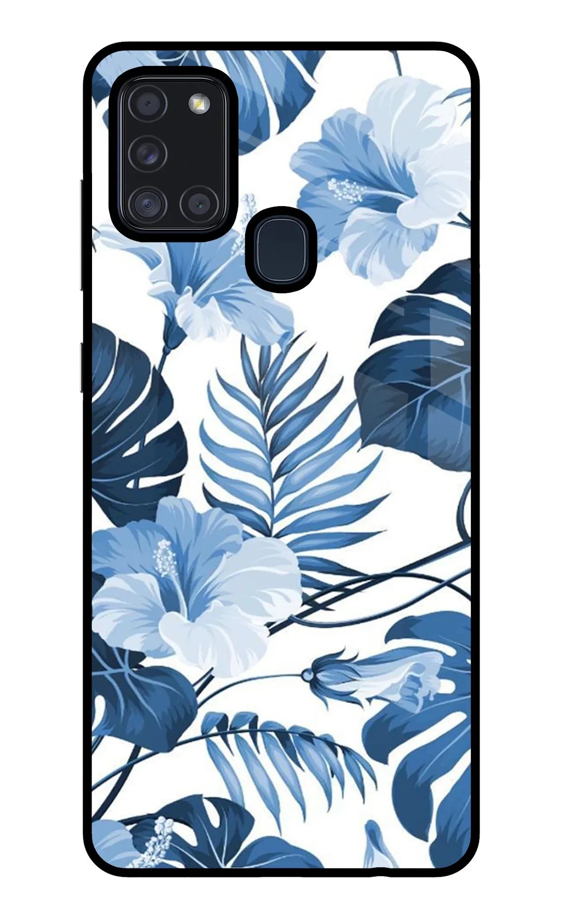 Fabric Art Samsung A21s Glass Case - Fabric Art Samsung A21s Glass Case Fabric Art Samsung A21s Glass Case