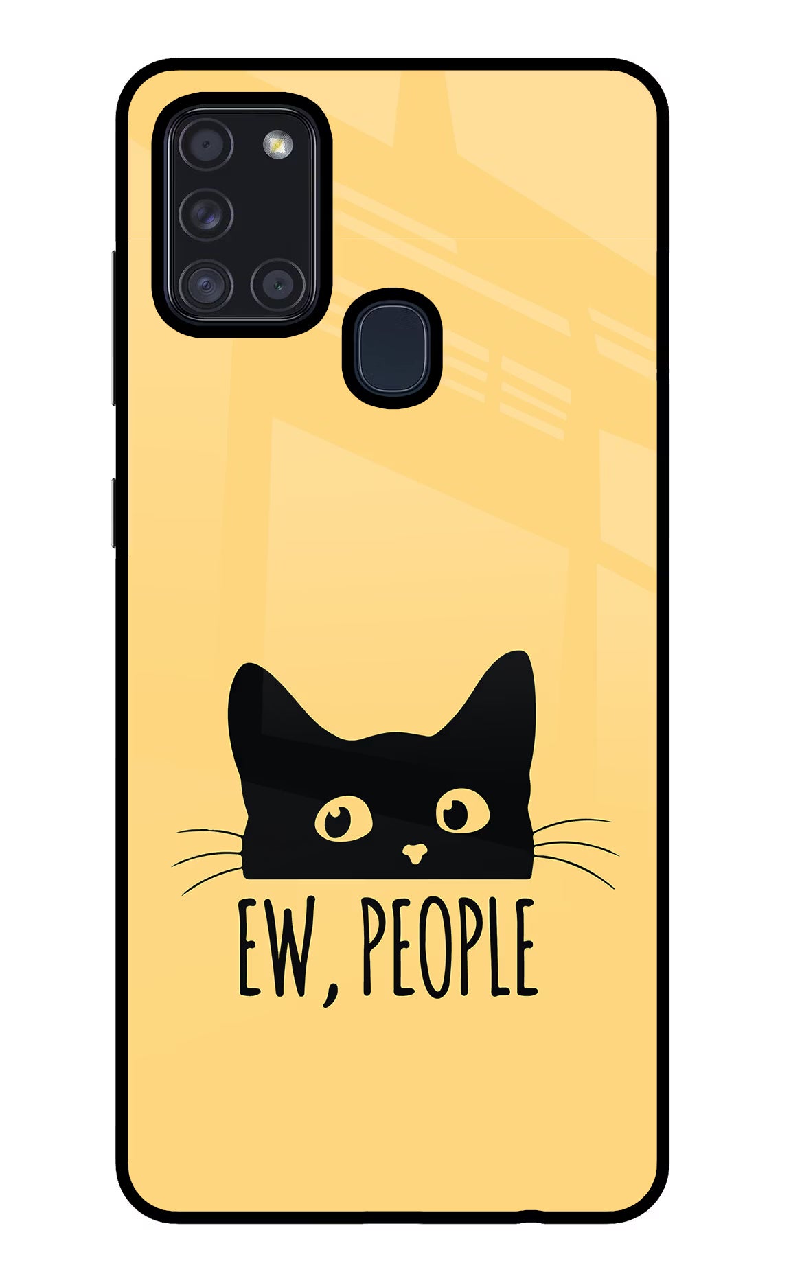 Ew People Catitude Samsung A21s Glass Case - Ew People Catitude Samsung A21s Glass Case Ew People Catitude Samsung A21s Glass Case
