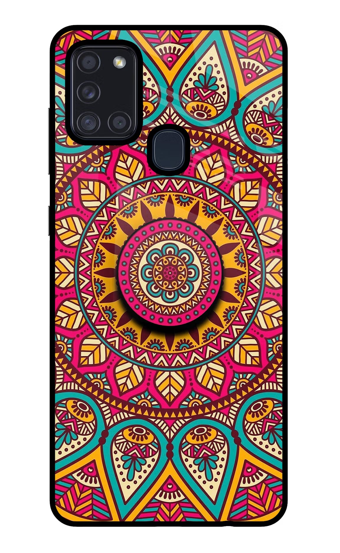 Mandala Samsung A21s Glass Case - Mandala Samsung A21s Glass Case Mandala Samsung A21s Glass Case