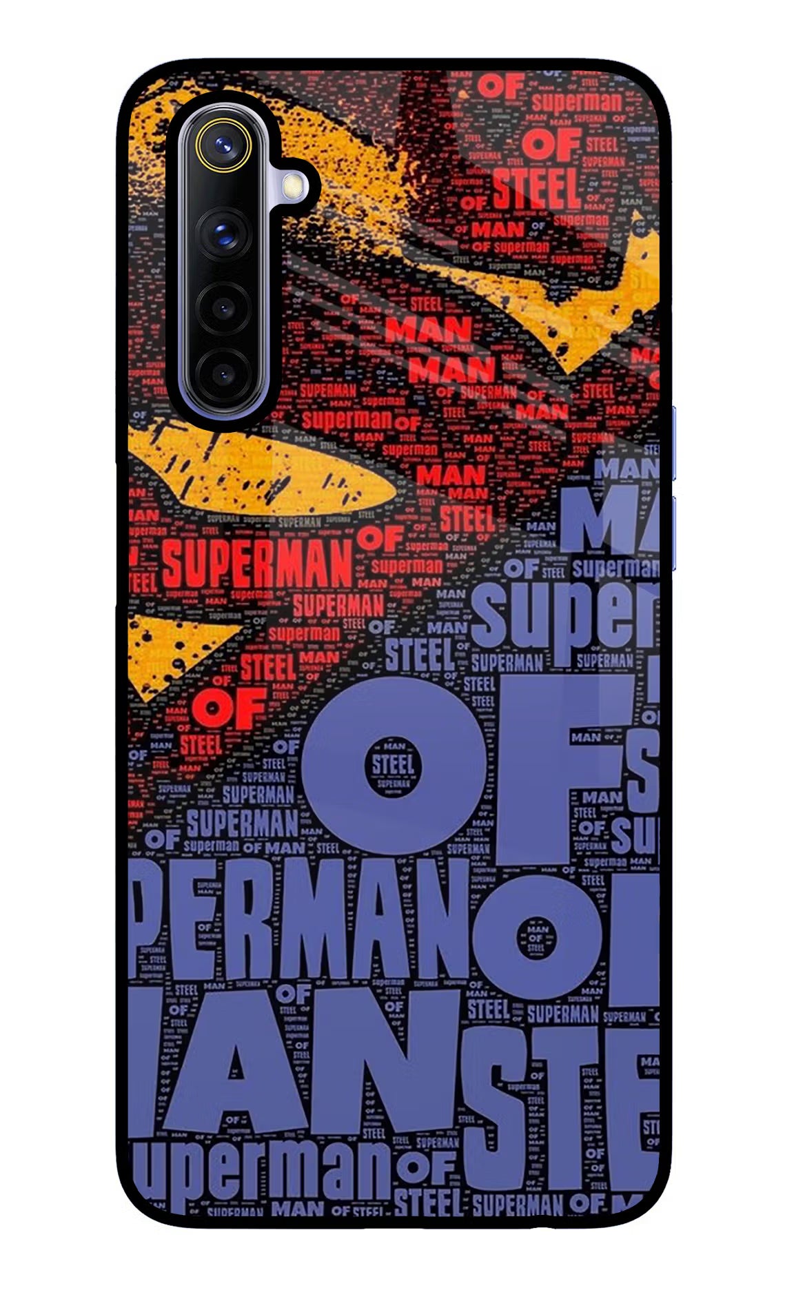 Superman Realme 6/6i Glass Case - Superman Realme 6/6i Glass Case Superman Realme 6/6i Glass Case
