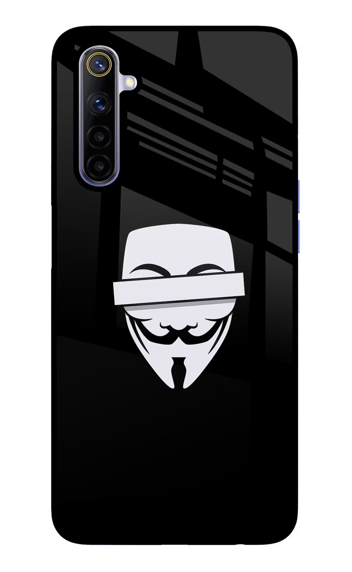 Anonymous Face Realme 6/6i Glass Case - Anonymous Face Realme 6/6i Glass Case Anonymous Face Realme 6/6i Glass Case