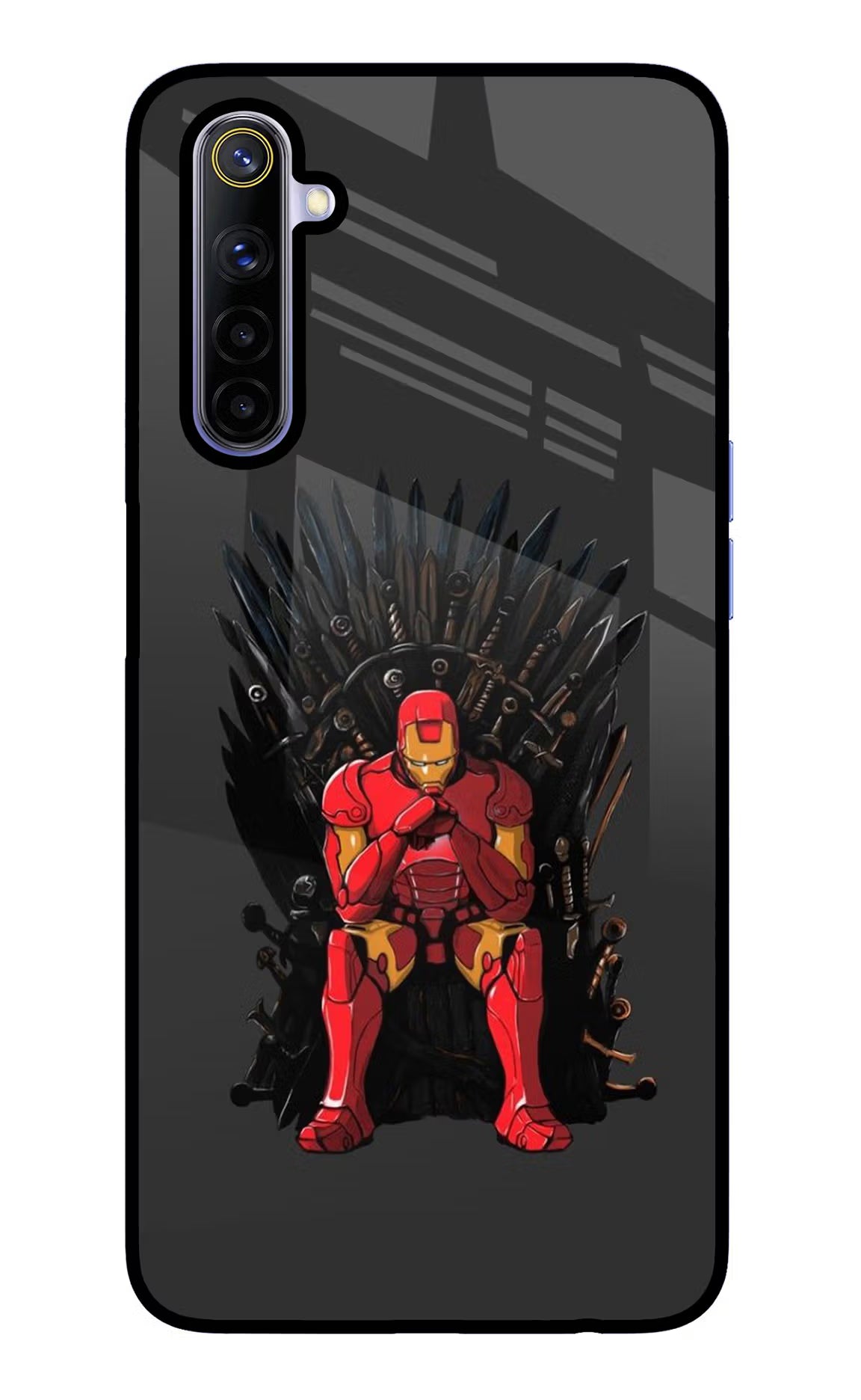 Ironman Throne Realme 6/6i Glass Case - Ironman Throne Realme 6/6i Glass Case Ironman Throne Realme 6/6i Glass Case