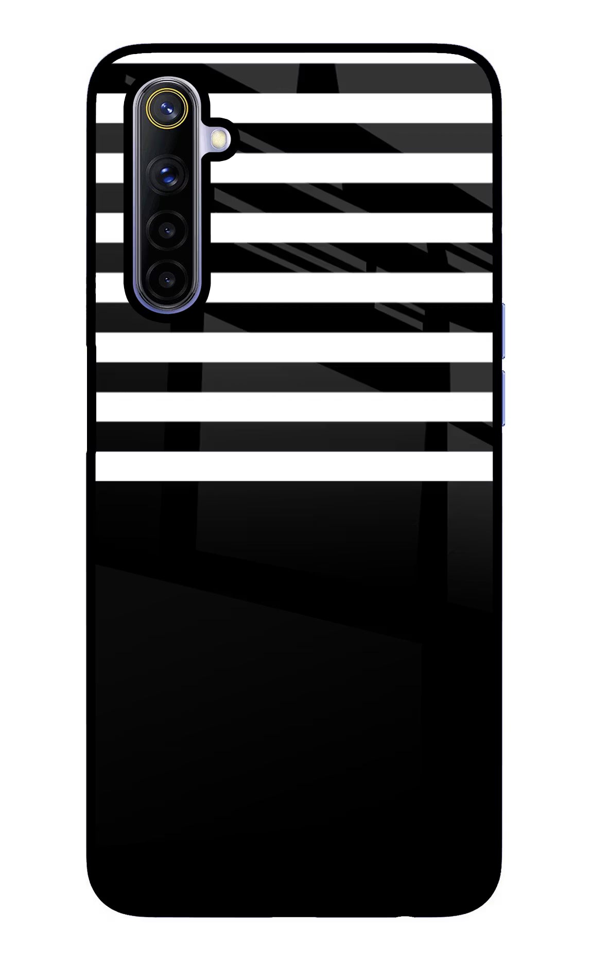 Black and White Print Realme 6/6i Glass Case - Black and White Print Realme 6/6i Glass Case Black and White Print Realme 6/6i Glass Case