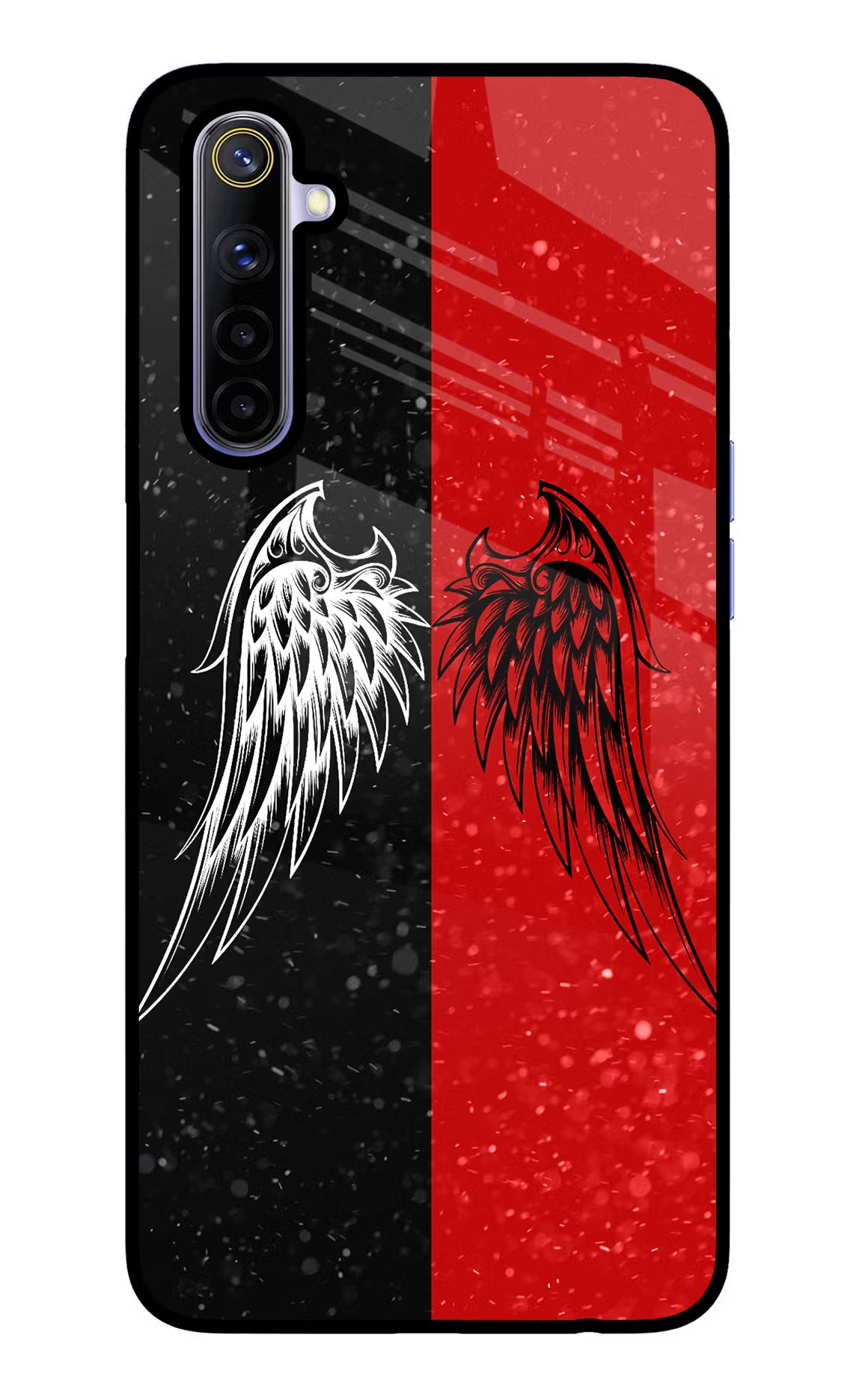 Wings Realme 6/6i Glass Case - Wings Realme 6/6i Glass Case Wings Realme 6/6i Glass Case