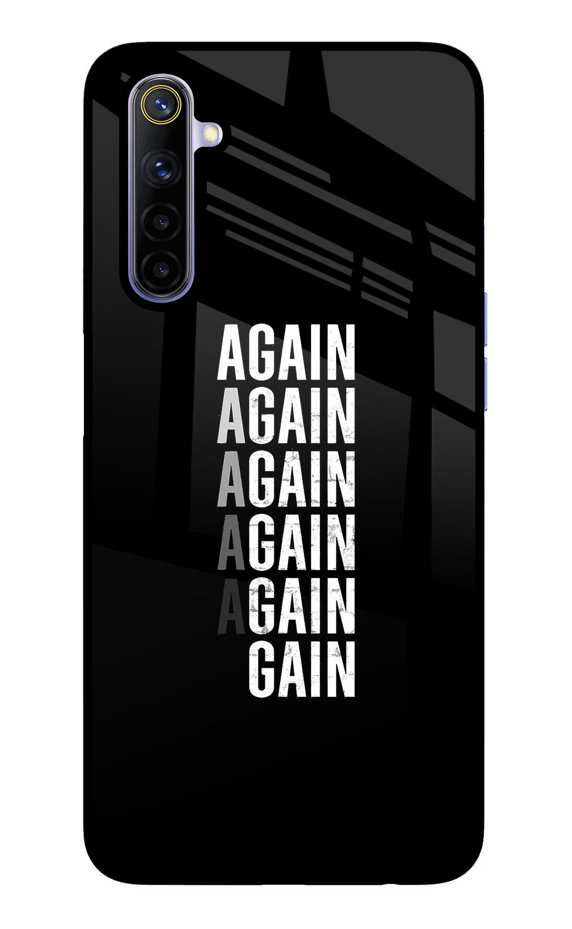 Again Again Gain Realme 6/6i Glass Case - Again Again Gain Realme 6/6i Glass Case Again Again Gain Realme 6/6i Glass Case