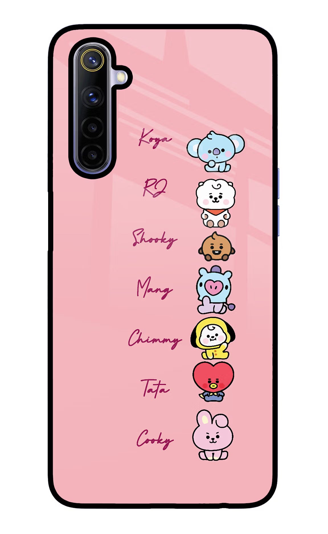 BTS names Realme 6/6i Glass Case - BTS names Realme 6/6i Glass Case BTS names Realme 6/6i Glass Case
