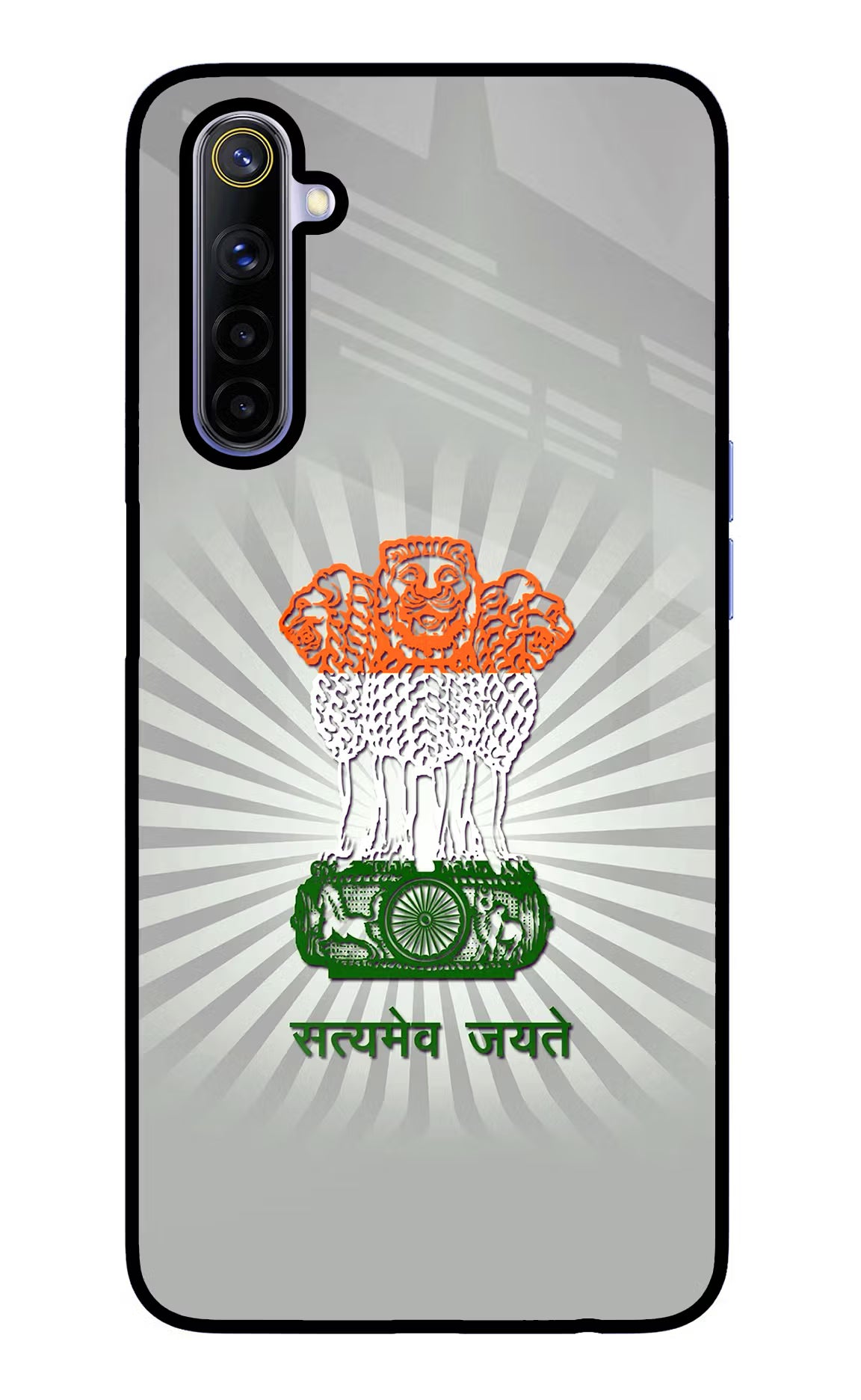Satyamev Jayate Art Realme 6/6i Glass Case - Satyamev Jayate Art Realme 6/6i Glass Case Satyamev Jayate Art Realme 6/6i Glass Case