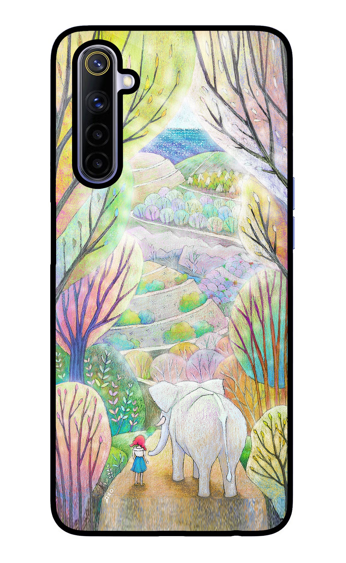 Nature Painting Realme 6/6i Glass Case - Nature Painting Realme 6/6i Glass Case Nature Painting Realme 6/6i Glass Case