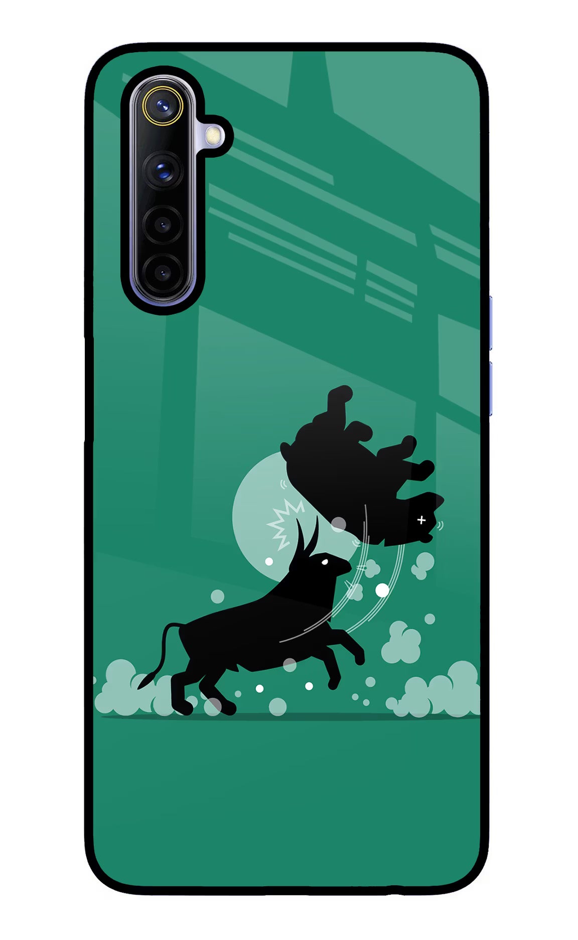 Bull Conqueror Realme 6/6i Glass Case - Bull Conqueror Realme 6/6i Glass Case Bull Conqueror Realme 6/6i Glass Case