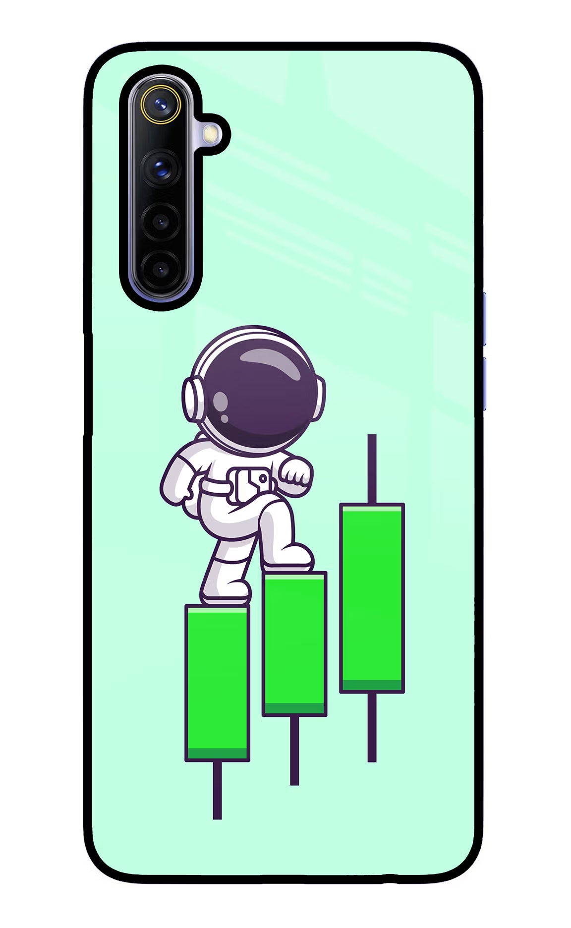 Astronaut Trader Realme 6/6i Glass Case - Astronaut Trader Realme 6/6i Glass Case Astronaut Trader Realme 6/6i Glass Case