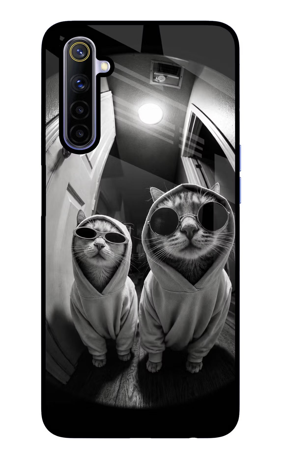 Hood Cats Realme 6/6i Glass Case - Hood Cats Realme 6/6i Glass Case Hood Cats Realme 6/6i Glass Case