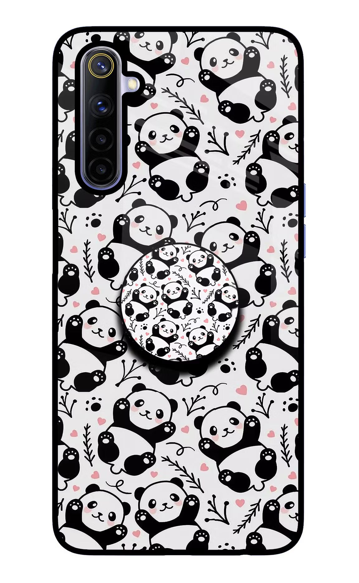 Cute Panda Realme 6/6i Glass Case - Cute Panda Realme 6/6i Glass Case Cute Panda Realme 6/6i Glass Case
