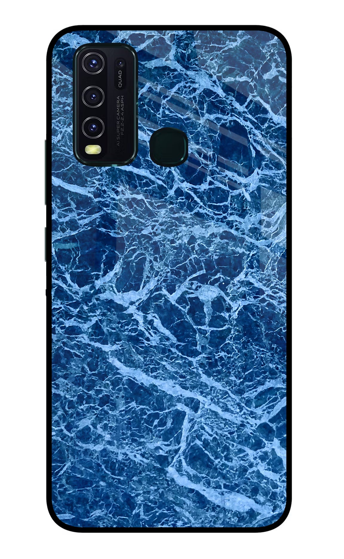Blue Marble Vivo Y30/Y50 Glass Case - Blue Marble Vivo Y30/Y50 Glass Case Blue Marble Vivo Y30/Y50 Glass Case