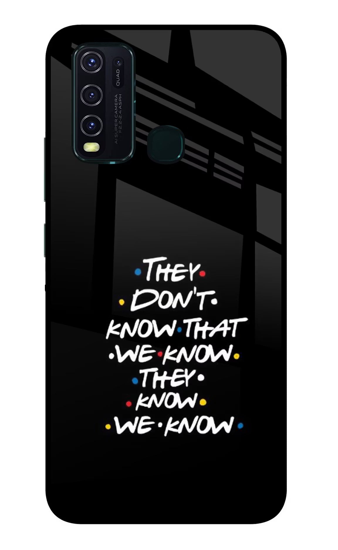 FRIENDS Dialogue Vivo Y30/Y50 Glass Case - FRIENDS Dialogue Vivo Y30/Y50 Glass Case FRIENDS Dialogue Vivo Y30/Y50 Glass Case