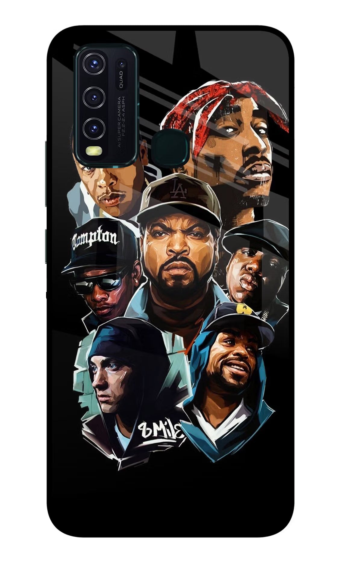 Rappers Vivo Y30/Y50 Glass Case - Rappers Vivo Y30/Y50 Glass Case Rappers Vivo Y30/Y50 Glass Case