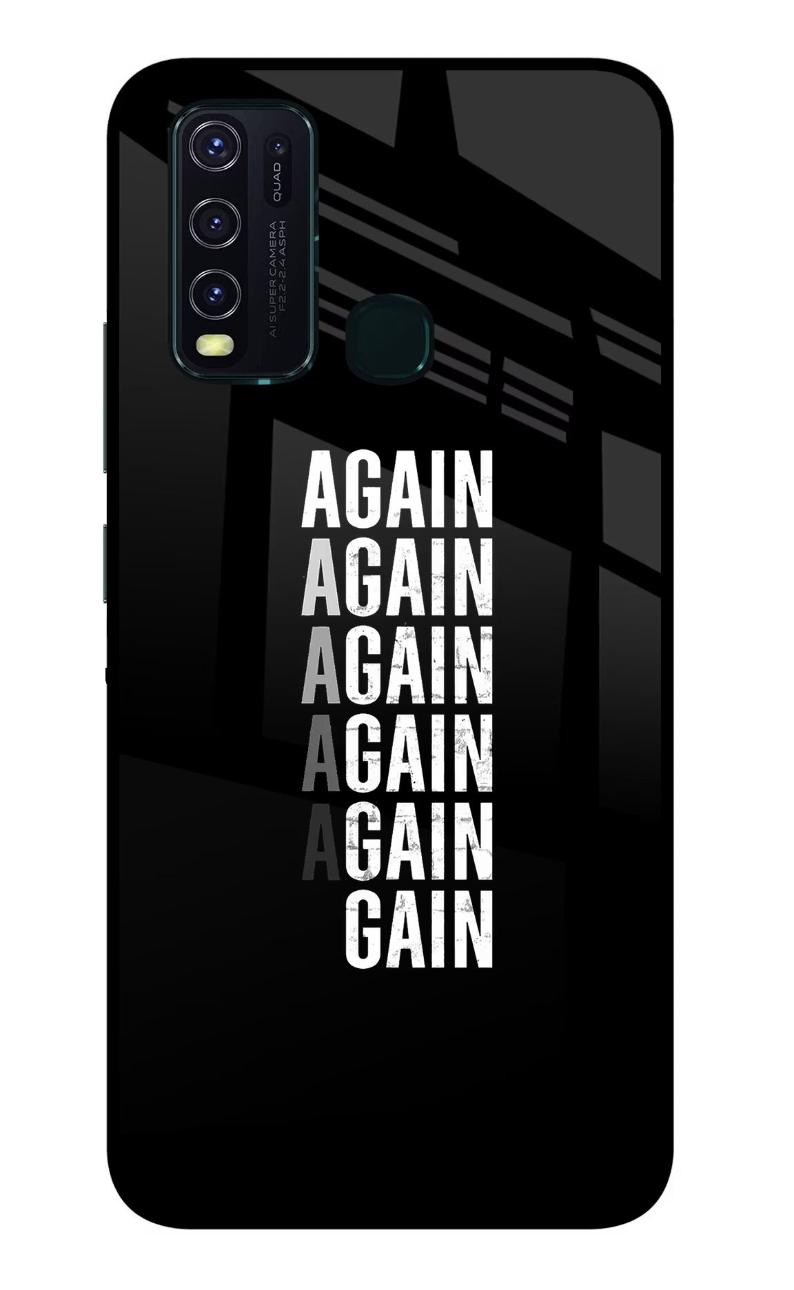 Again Again Gain Vivo Y30/Y50 Glass Case - Again Again Gain Vivo Y30/Y50 Glass Case Again Again Gain Vivo Y30/Y50 Glass Case