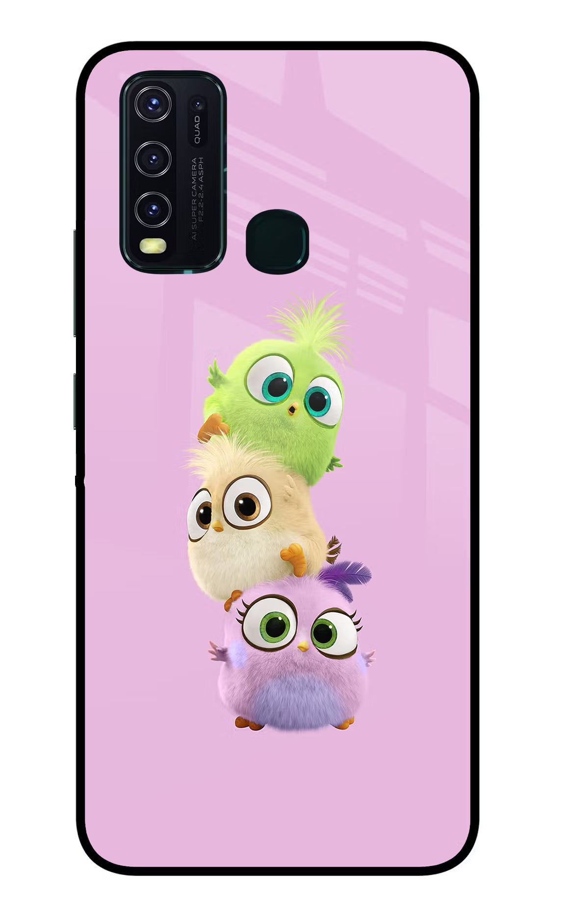 Cute Little Birds Vivo Y30/Y50 Glass Case - Cute Little Birds Vivo Y30/Y50 Glass Case Cute Little Birds Vivo Y30/Y50 Glass Case