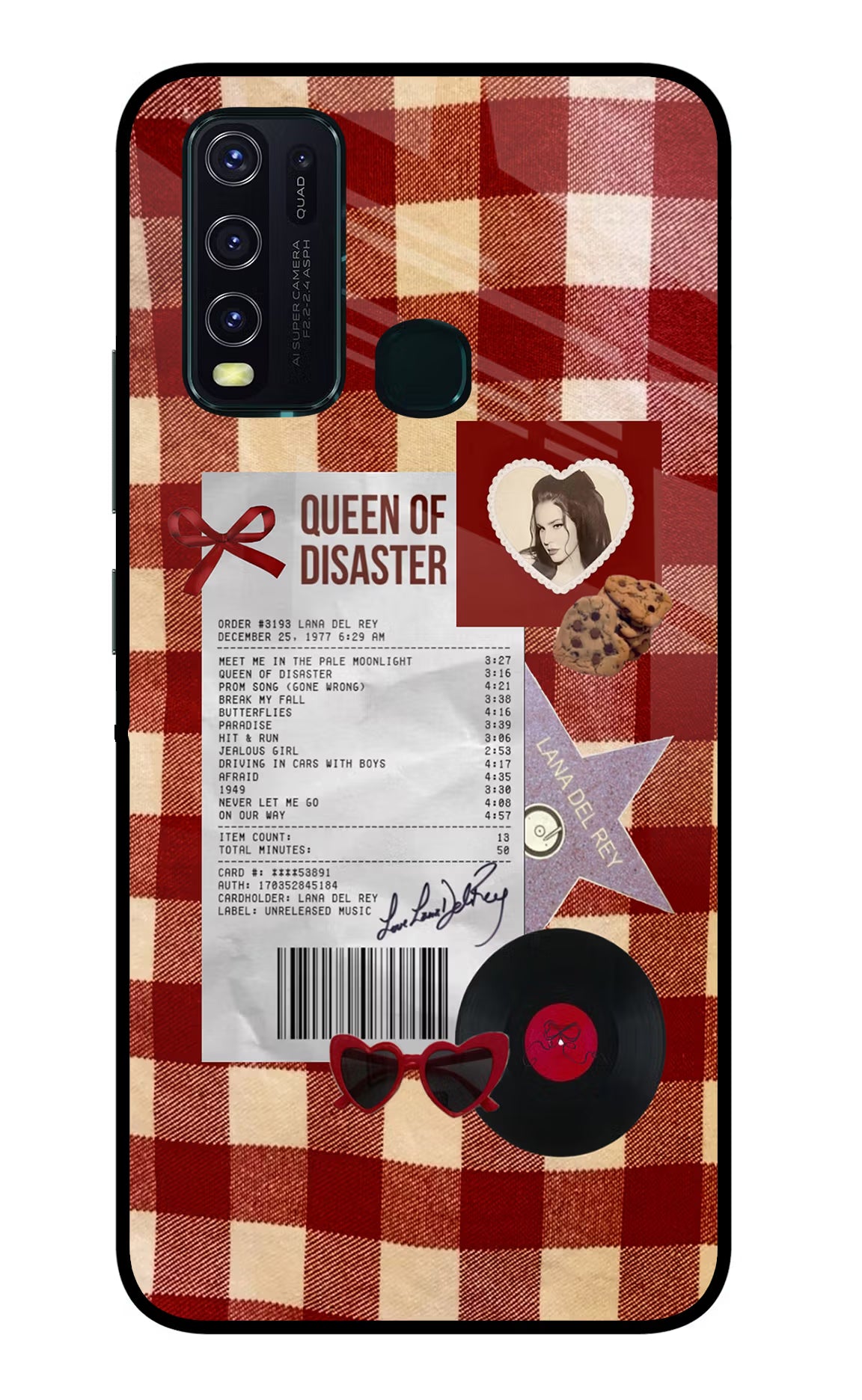 Queen of Disaster Vivo Y30/Y50 Glass Case - Queen of Disaster Vivo Y30/Y50 Glass Case Queen of Disaster Vivo Y30/Y50 Glass Case
