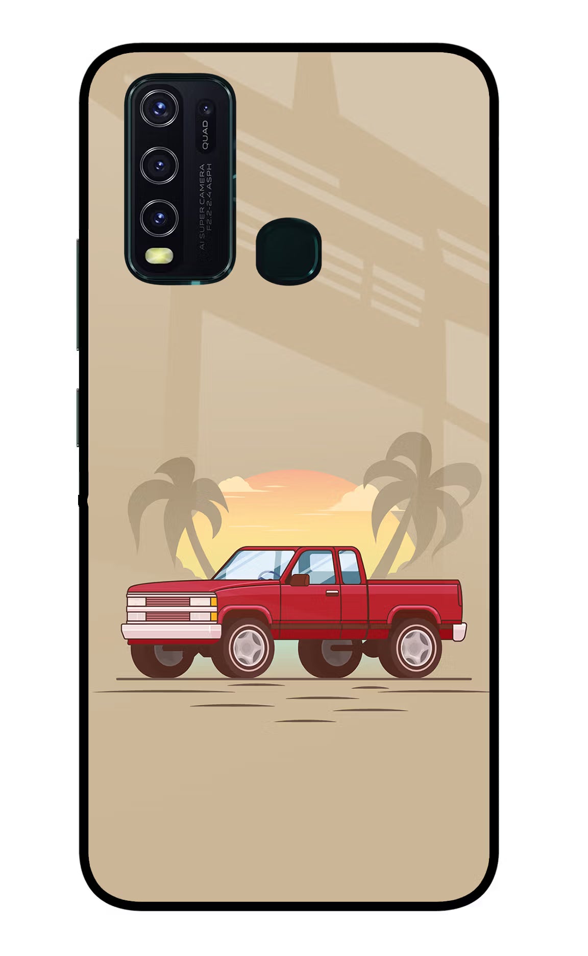 Desert Classic Drive Vivo Y30/Y50 Glass Case - Desert Classic Drive Vivo Y30/Y50 Glass Case Desert Classic Drive Vivo Y30/Y50 Glass Case