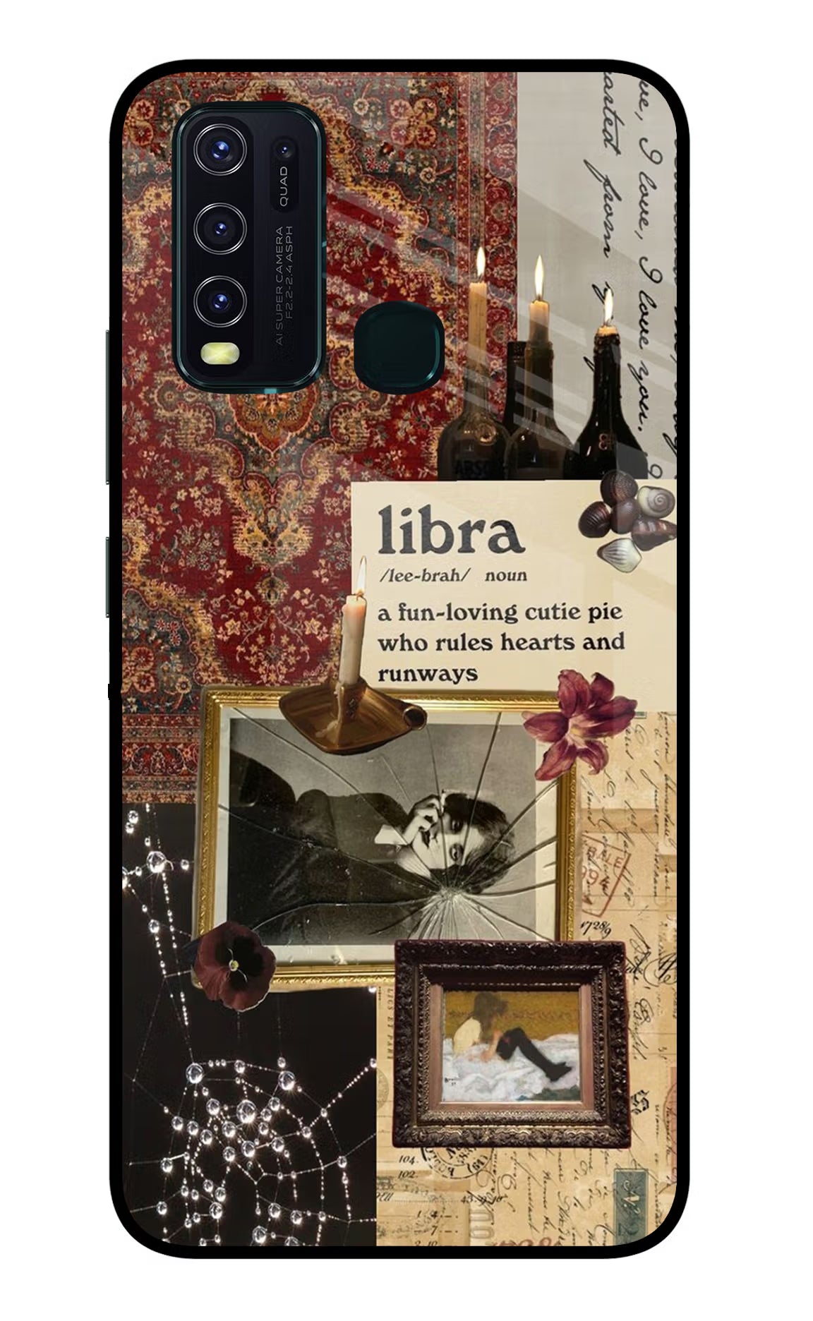 Libra Zodiac Vivo Y30/Y50 Glass Case - Libra Zodiac Vivo Y30/Y50 Glass Case Libra Zodiac Vivo Y30/Y50 Glass Case