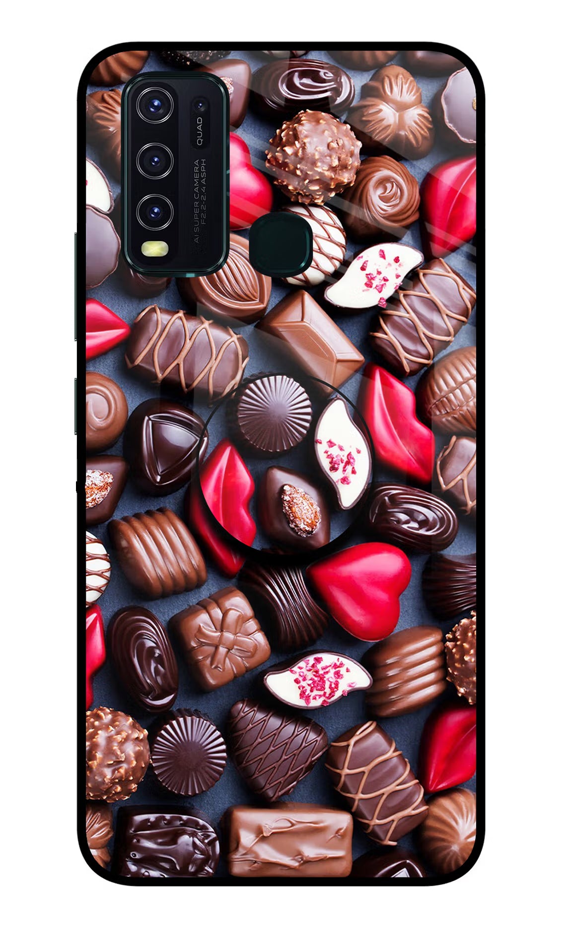 Chocolates Vivo Y30/Y50 Glass Case - Chocolates Vivo Y30/Y50 Glass Case Chocolates Vivo Y30/Y50 Glass Case