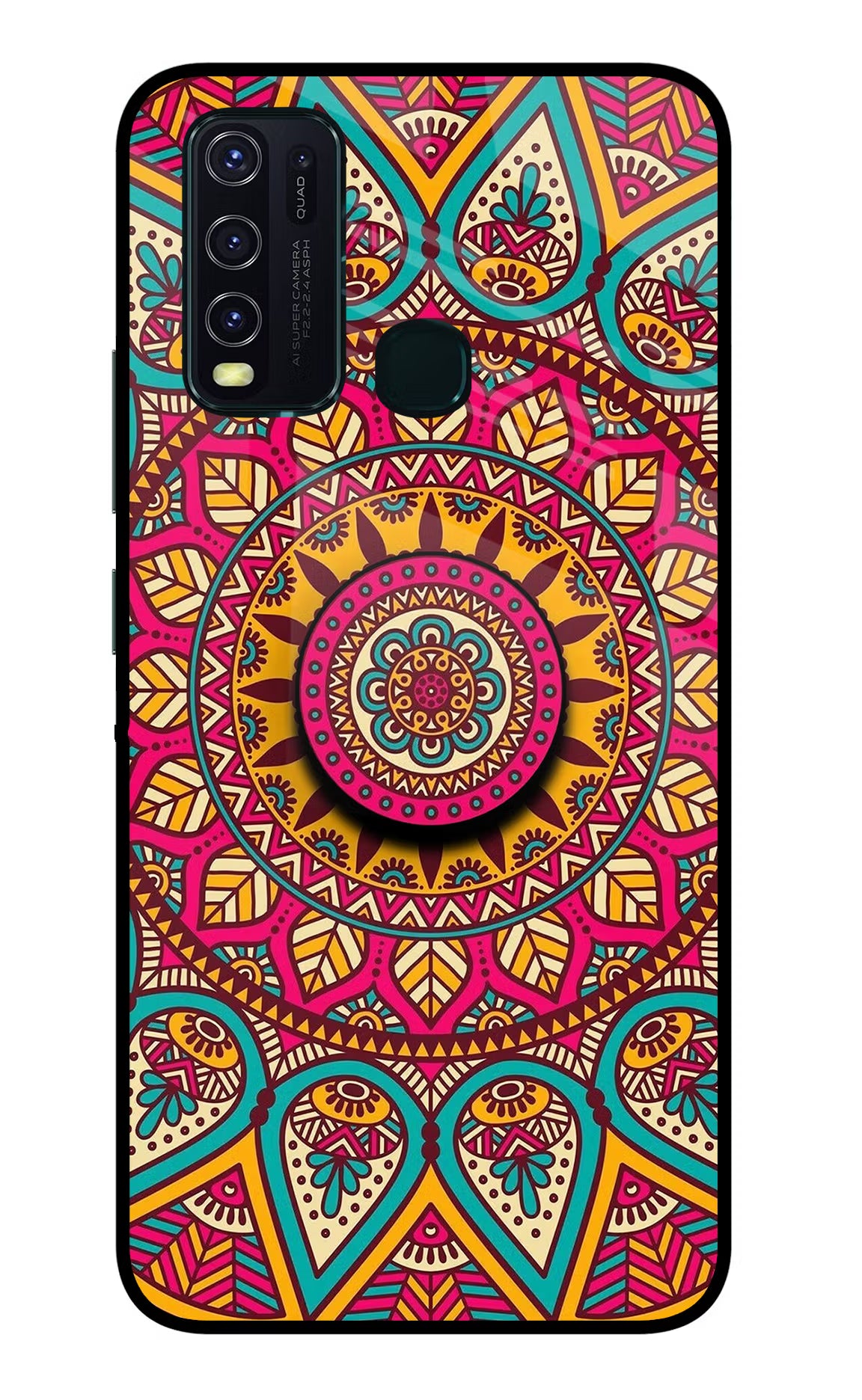 Mandala Vivo Y30/Y50 Glass Case - Mandala Vivo Y30/Y50 Glass Case Mandala Vivo Y30/Y50 Glass Case