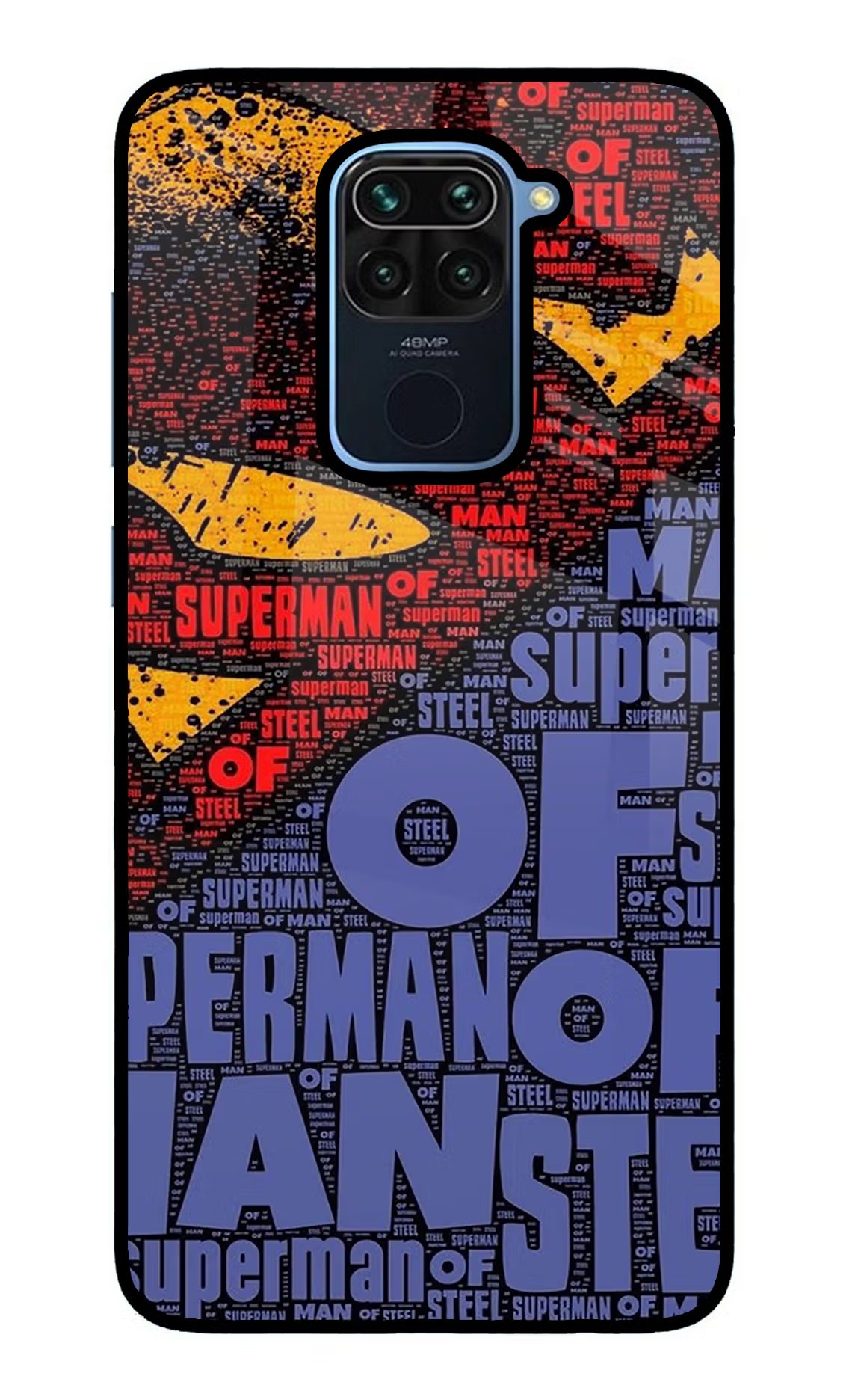 Superman Redmi Note 9 Glass Case - Superman Redmi Note 9 Glass Case Superman Redmi Note 9 Glass Case