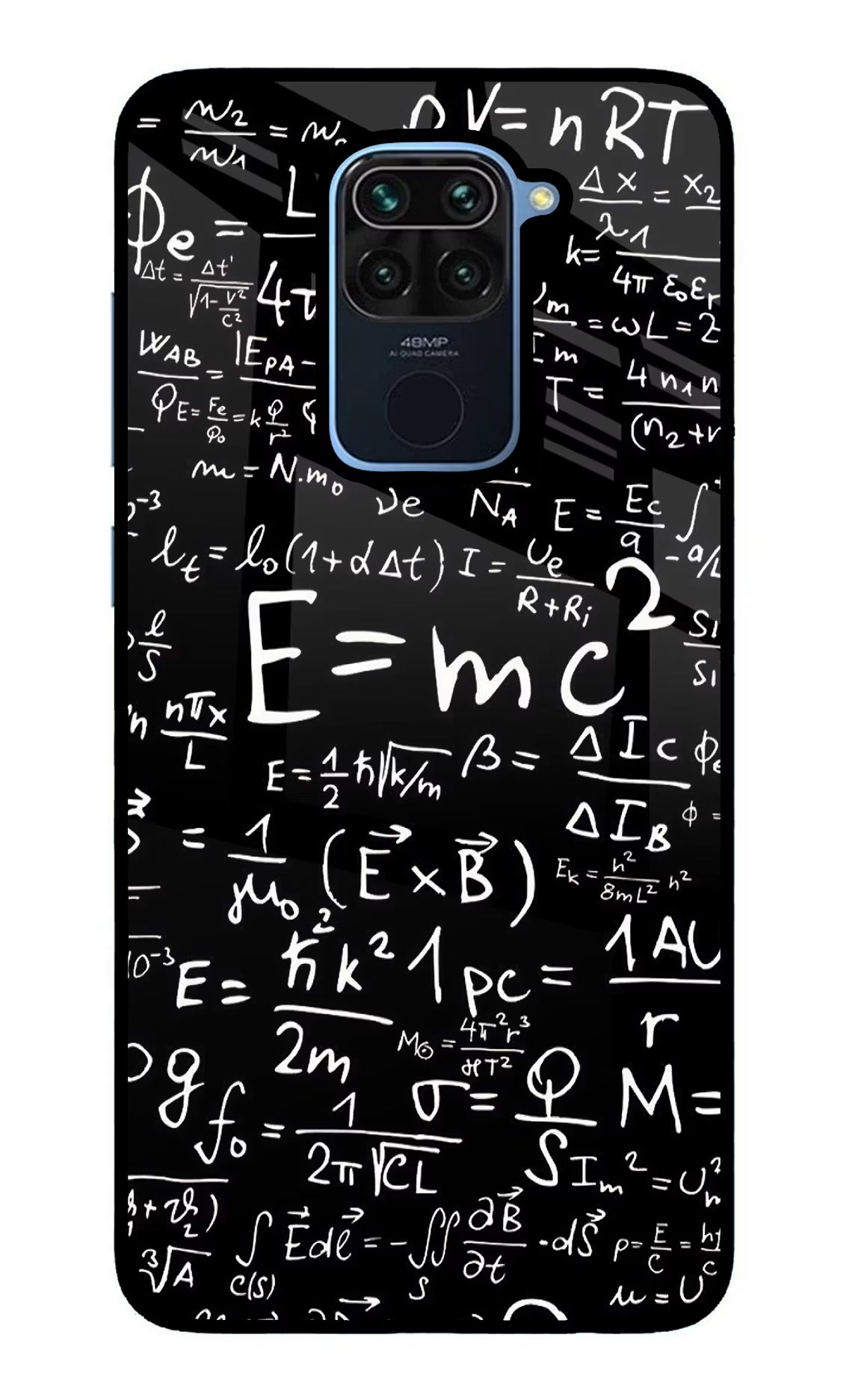 Physics Formula Redmi Note 9 Back Cover - Physics Formula Redmi Note 9 Glass Case Back Cover by Casekaro Physics Formula Redmi Note 9 Glass Case Back Cover by Casekaro