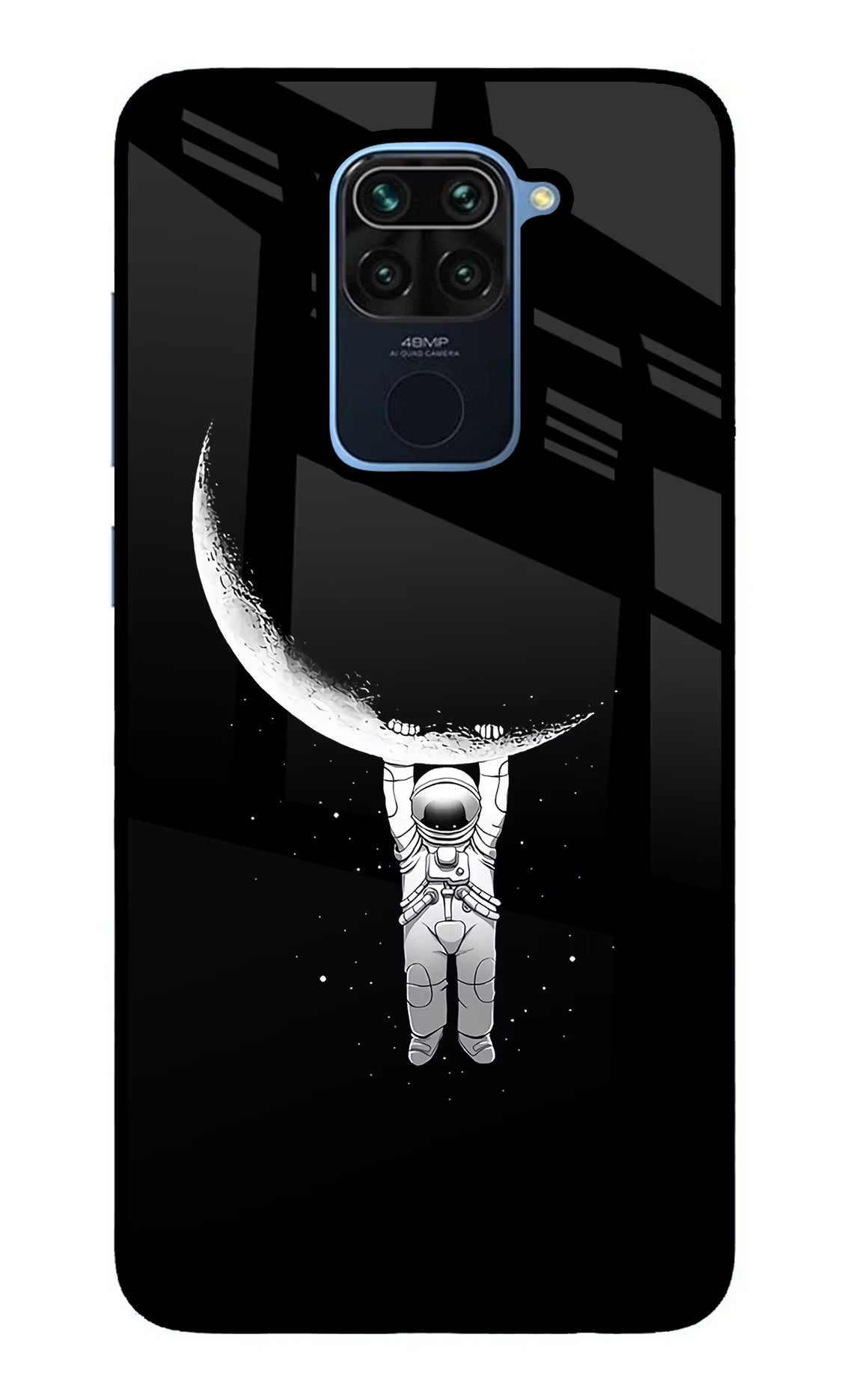 Moon Space Redmi Note 9 Glass Case - Moon Space Redmi Note 9 Glass Case Moon Space Redmi Note 9 Glass Case