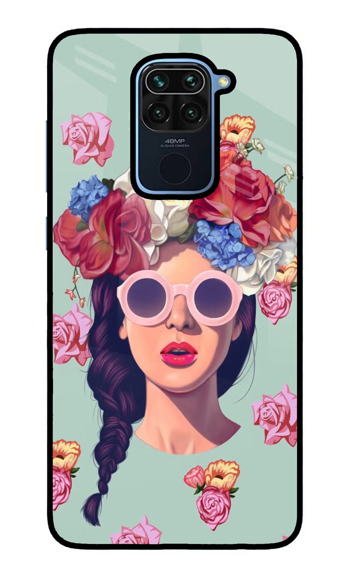 Pretty Girl Redmi Note 9 Glass Case - Pretty Girl Redmi Note 9 Glass Case Pretty Girl Redmi Note 9 Glass Case