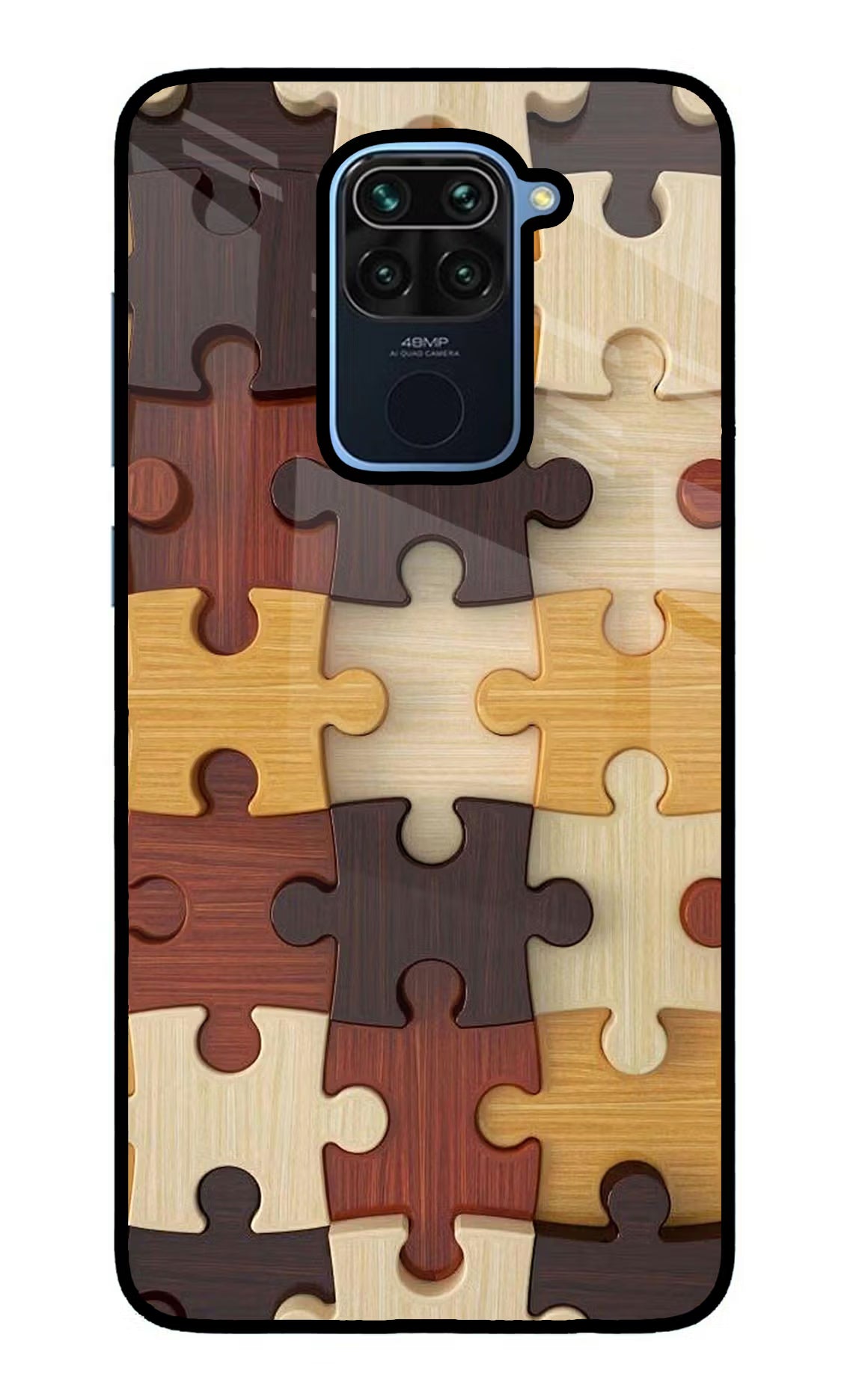 Wooden Puzzle Redmi Note 9 Glass Case - Wooden Puzzle Redmi Note 9 Glass Case Wooden Puzzle Redmi Note 9 Glass Case