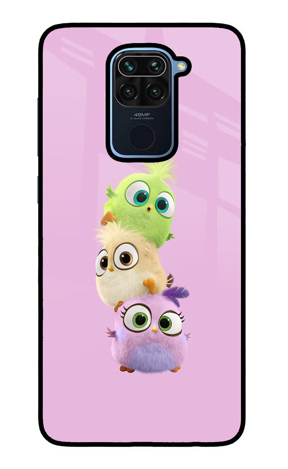 Cute Little Birds Redmi Note 9 Back Cover - Cute Little Birds Redmi Note 9 Glass Case Back Cover by Casekaro Cute Little Birds Redmi Note 9 Glass Case Back Cover by Casekaro