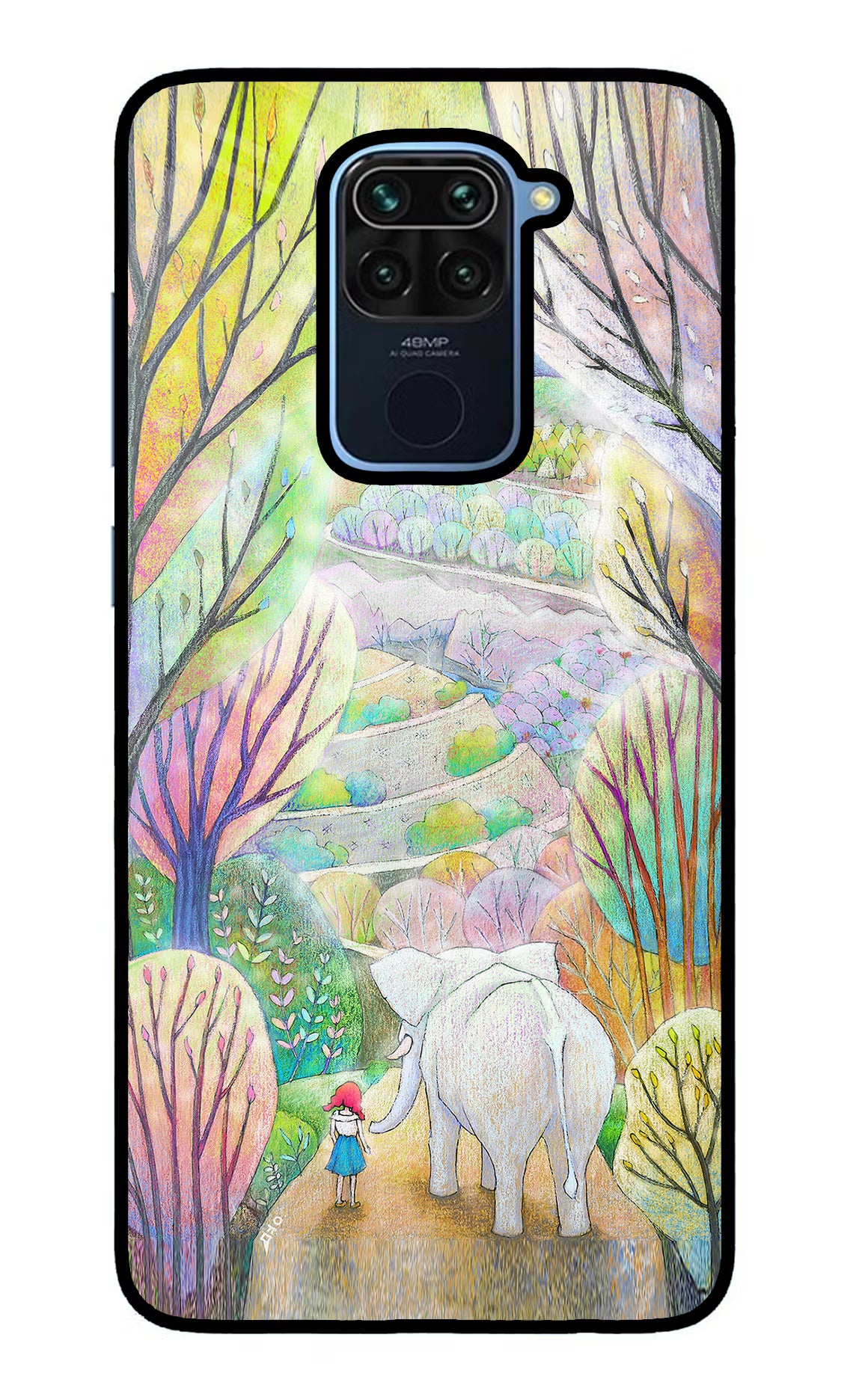 Nature Painting Redmi Note 9 Glass Case - Nature Painting Redmi Note 9 Glass Case Nature Painting Redmi Note 9 Glass Case