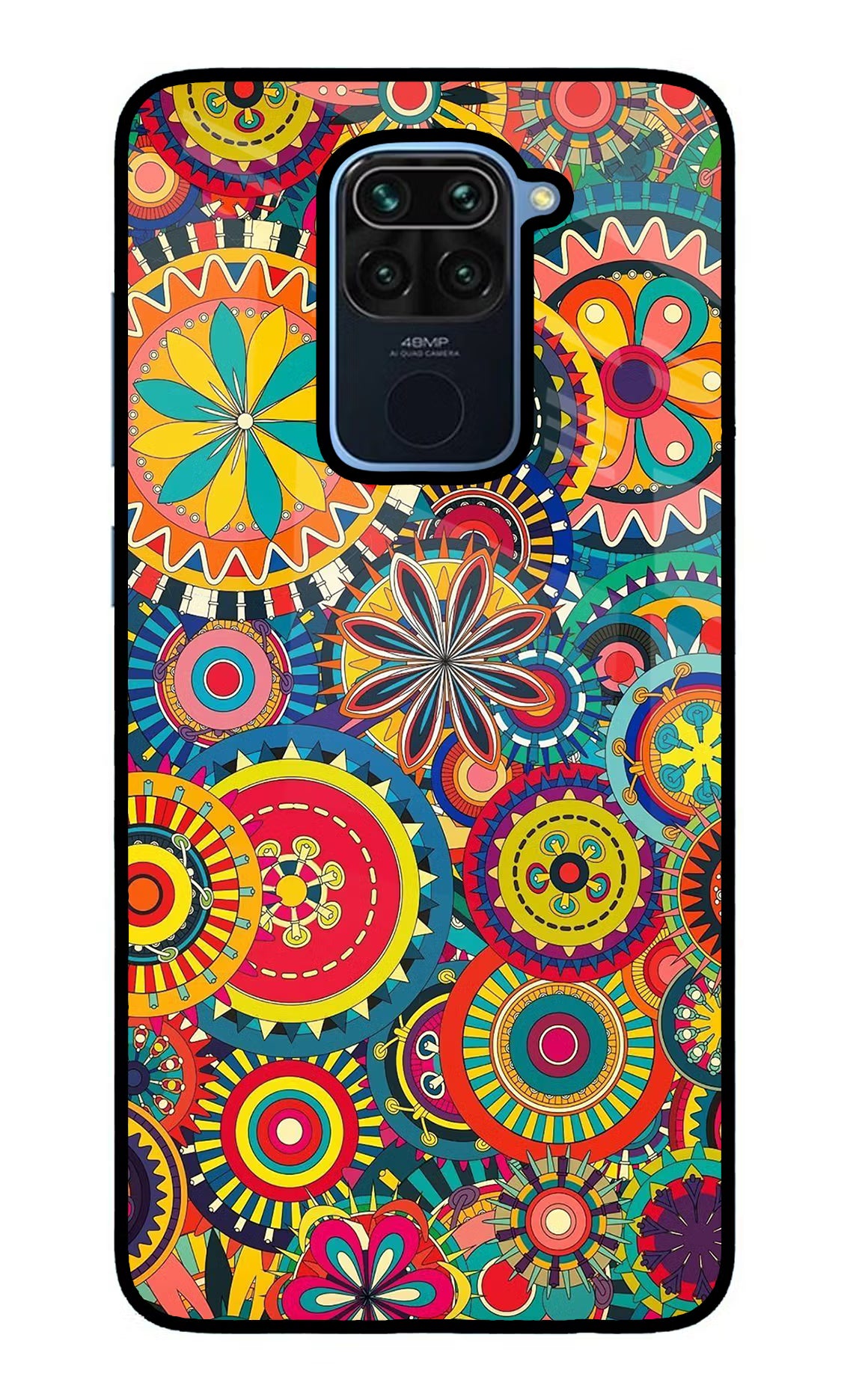 Gol Gol Art Redmi Note 9 Glass Case - Gol Gol Art Redmi Note 9 Glass Case Gol Gol Art Redmi Note 9 Glass Case