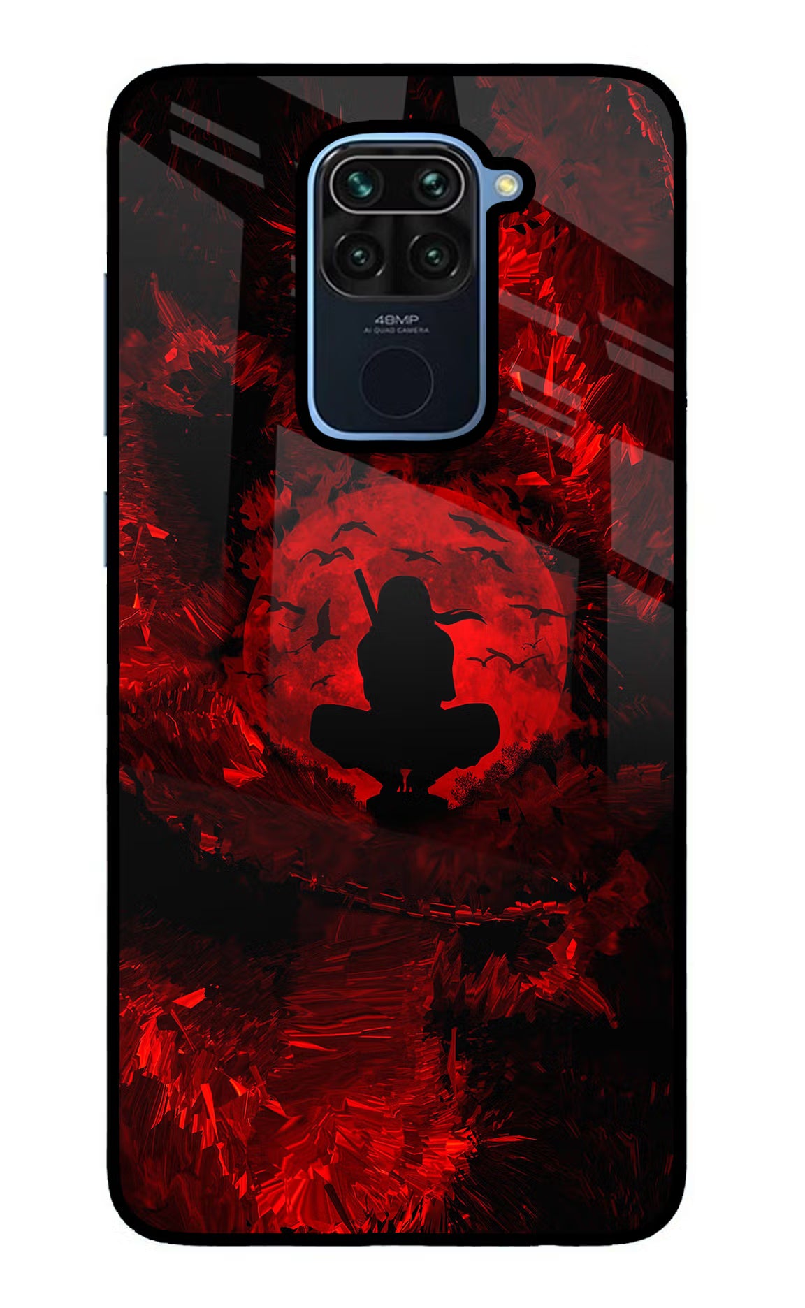 Itachi Uchiha Redmi Note 9 Back Cover - Itachi Uchiha Redmi Note 9 Glass Case Back Cover by Casekaro Itachi Uchiha Redmi Note 9 Glass Case Back Cover by Casekaro