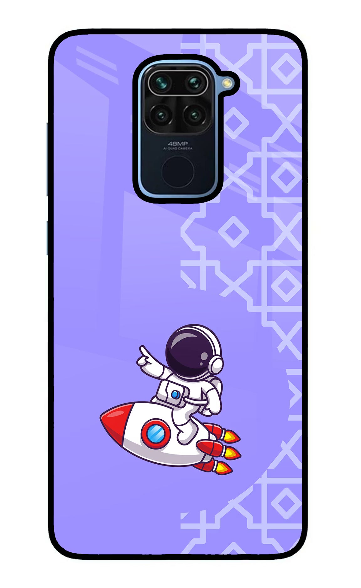 Cute Astronaut Redmi Note 9 Glass Case - Cute Astronaut Redmi Note 9 Glass Case Cute Astronaut Redmi Note 9 Glass Case