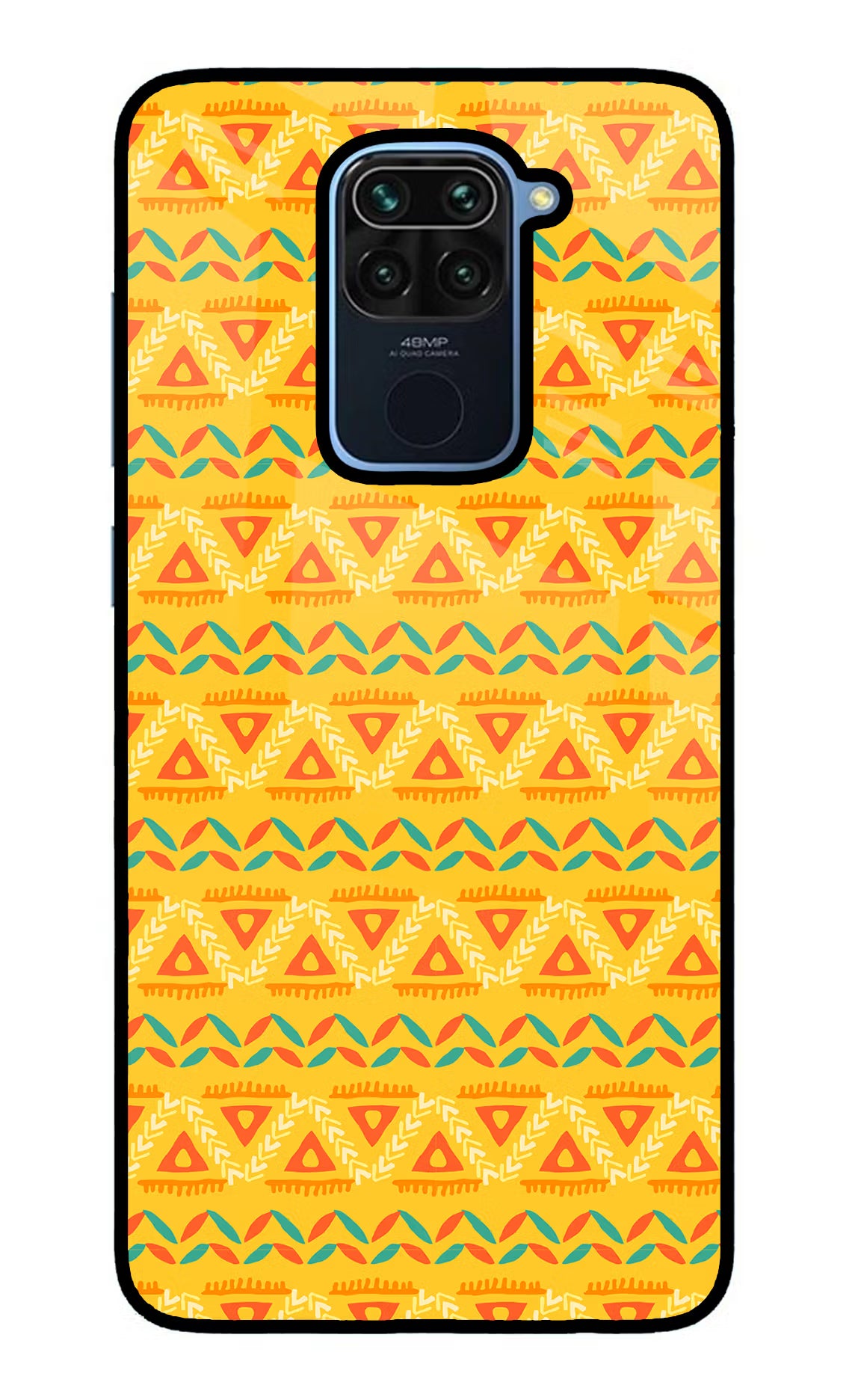Tribal Pattern Redmi Note 9 Glass Case - Tribal Pattern Redmi Note 9 Glass Case Tribal Pattern Redmi Note 9 Glass Case