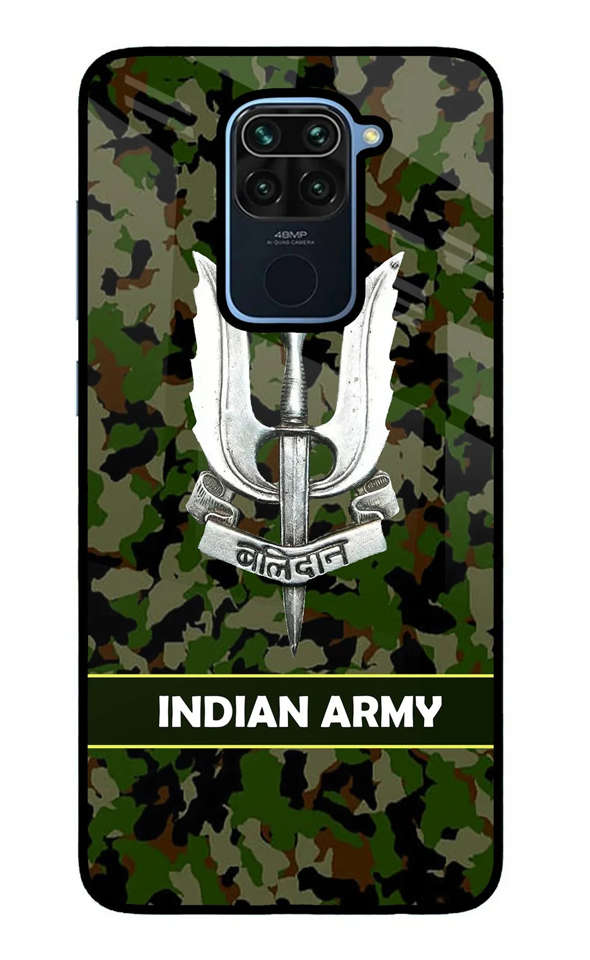 Balidan Indian Logo Redmi Note 9 Glass Case - Balidan Indian Logo Redmi Note 9 Glass Case Balidan Indian Logo Redmi Note 9 Glass Case