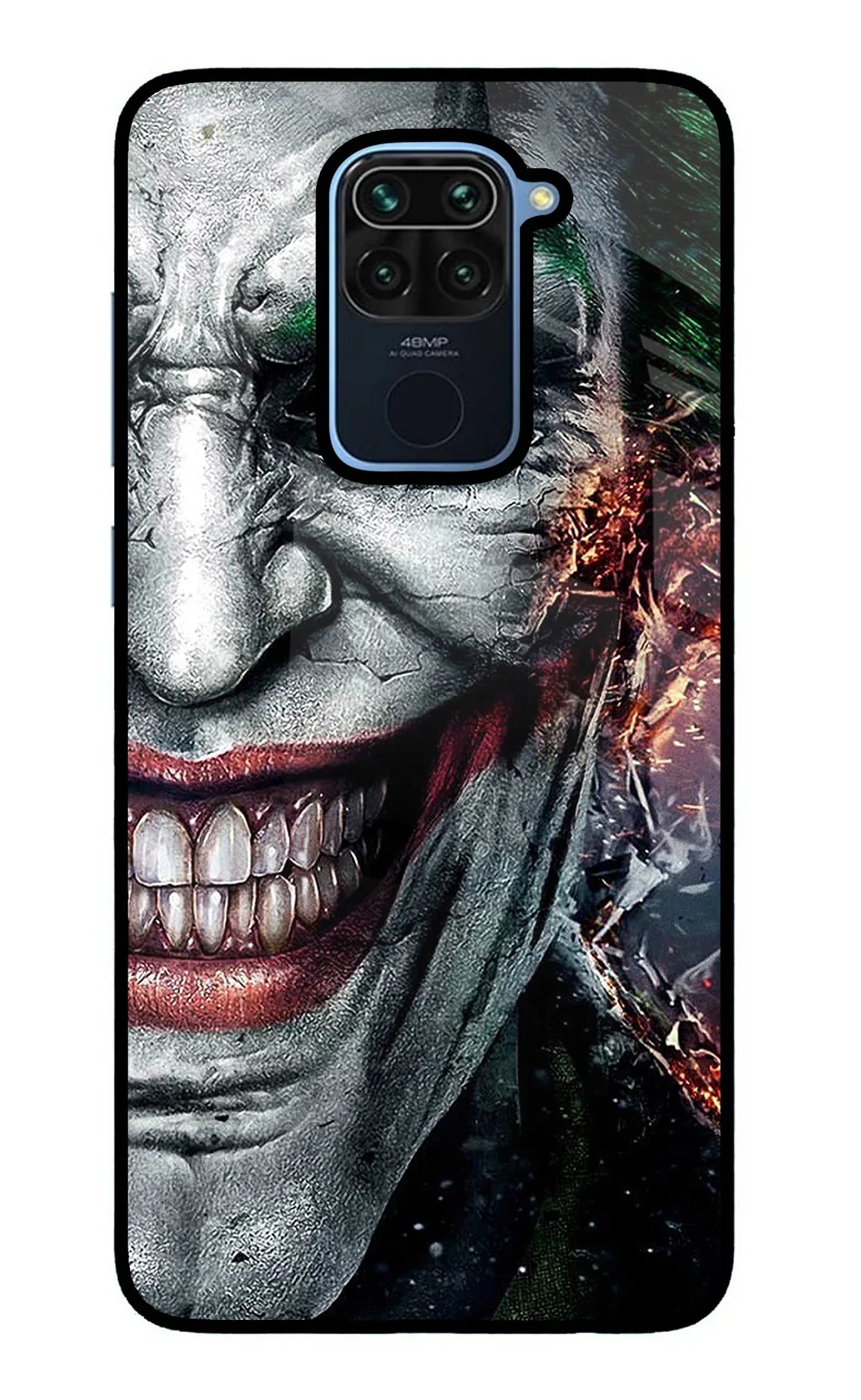 Joker Cam Redmi Note 9 Glass Case - Joker Cam Redmi Note 9 Glass Case Joker Cam Redmi Note 9 Glass Case