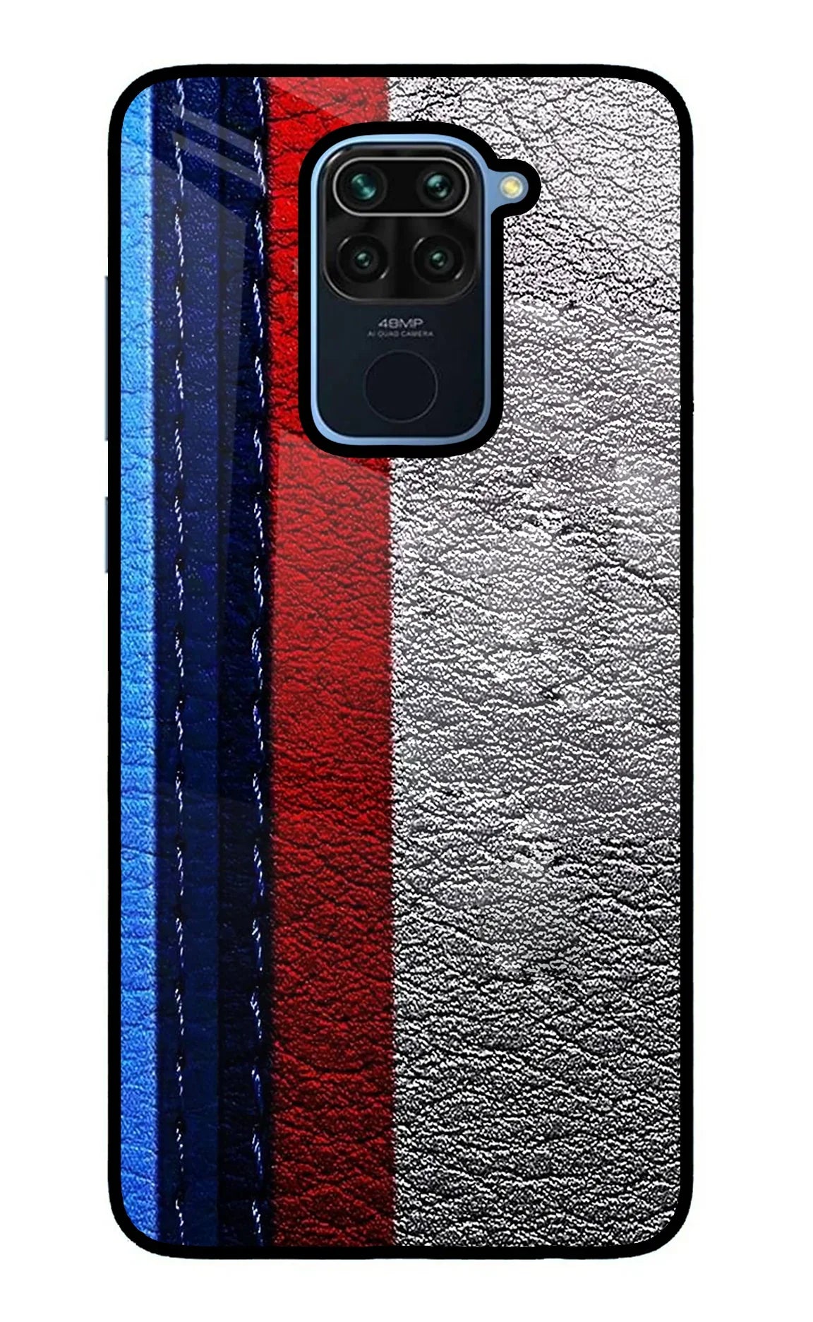 BMW Stripes Redmi Note 9 Glass Case - BMW Stripes Redmi Note 9 Glass Case BMW Stripes Redmi Note 9 Glass Case